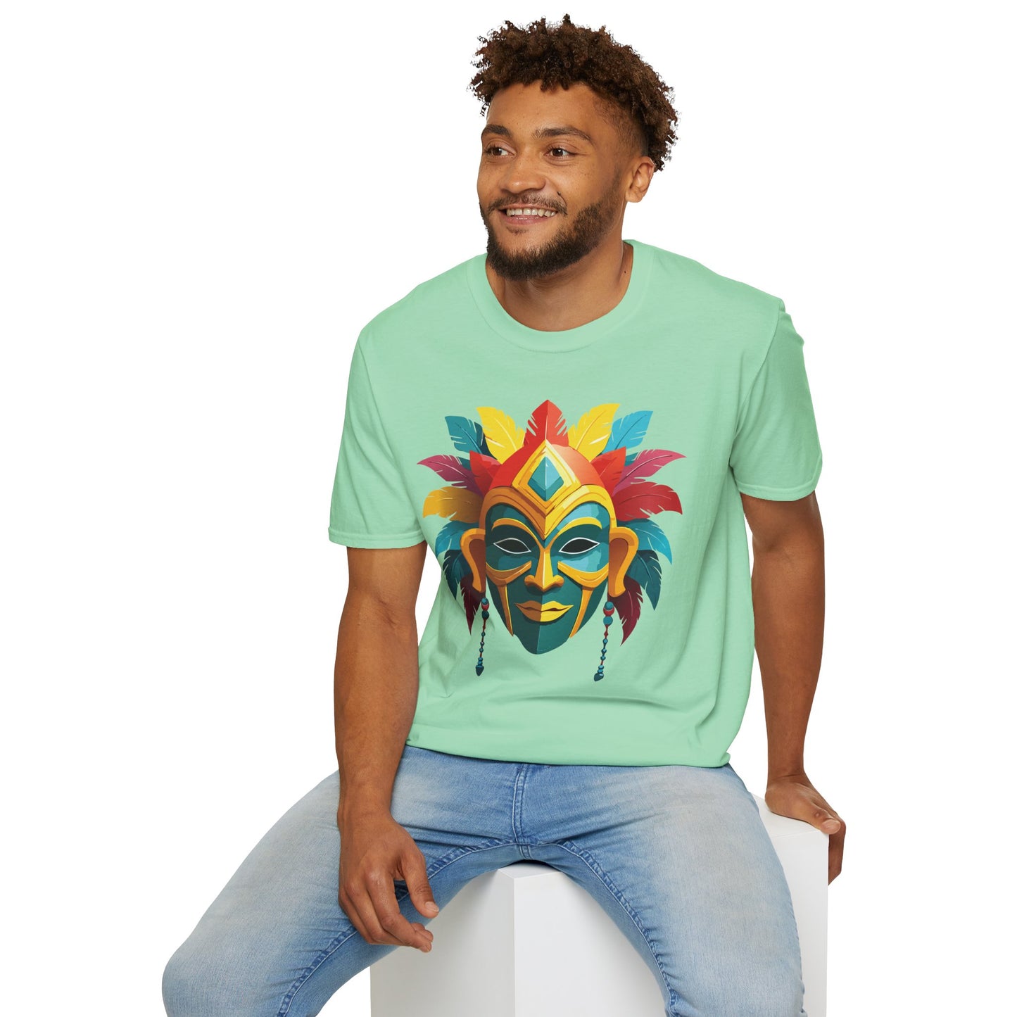Mask Tee Shirt, Mask Shirt, Shirt with Mask, Masquerade Tees