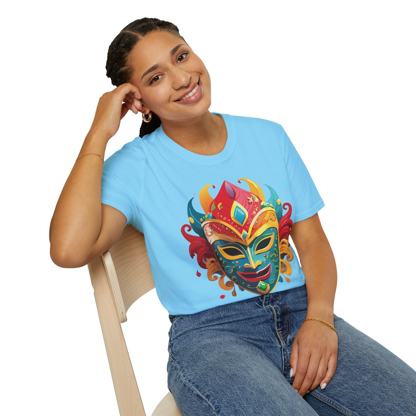 Mask Tee Shirt, Mask Shirt, Shirt with Mask, Masquerade Tees