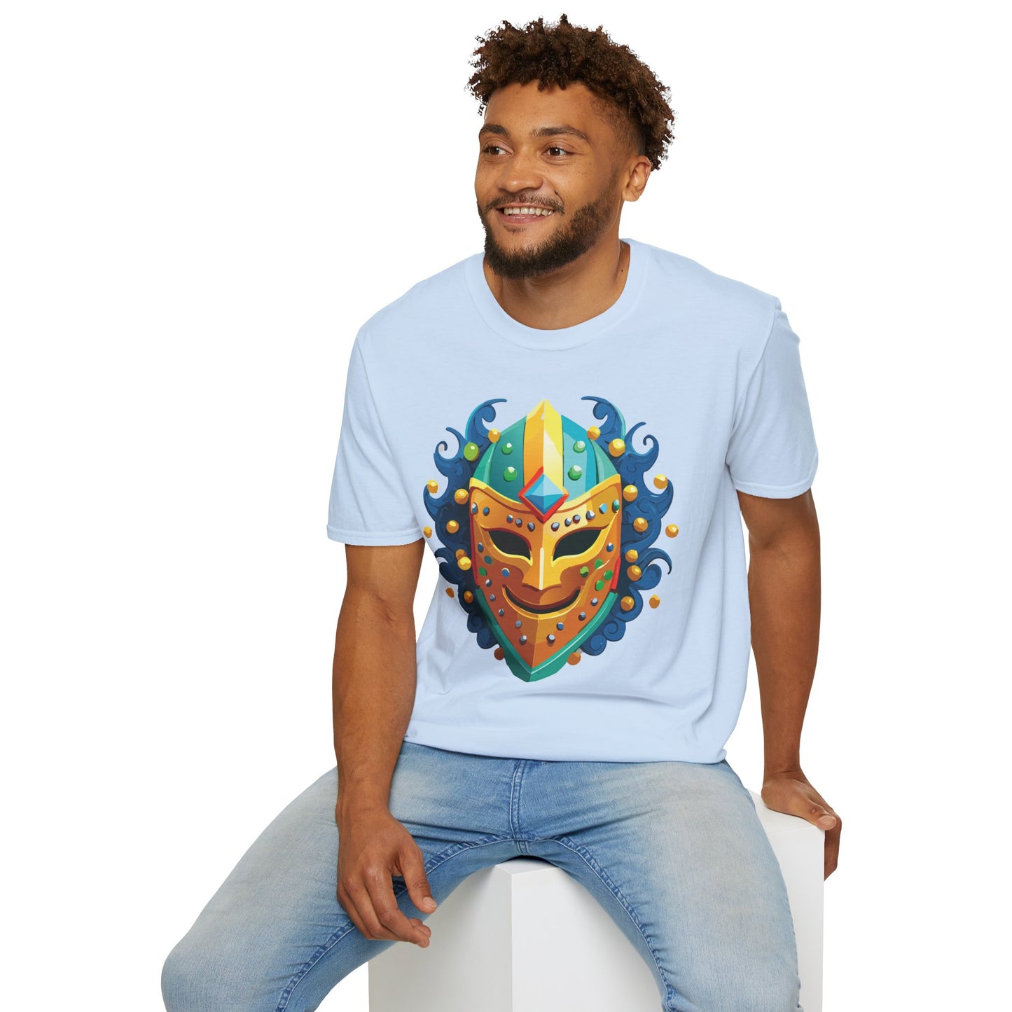 Mask Tee Shirt, Mask Shirt, Shirt with Mask, Masquerade Tees