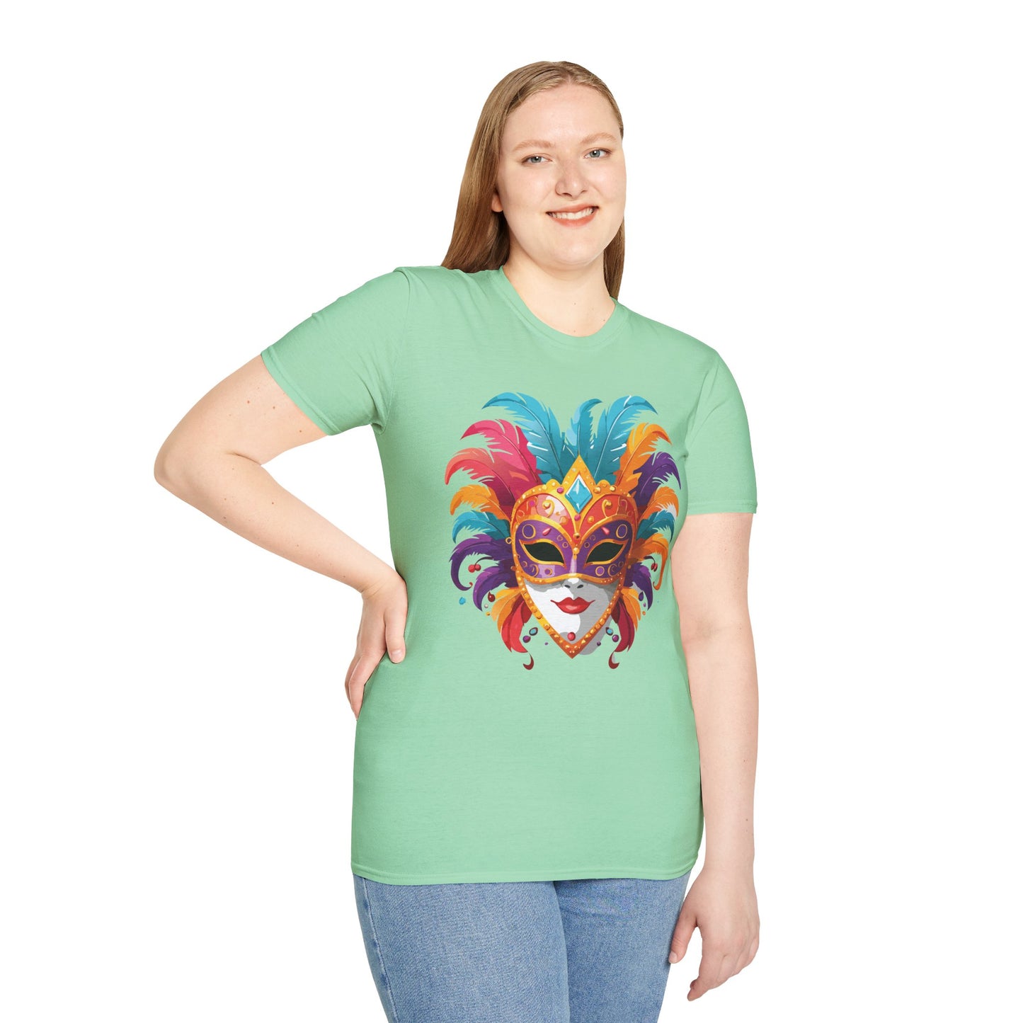 Mask Tee Shirt, Mask Shirt, Shirt with Mask, Masquerade Tees