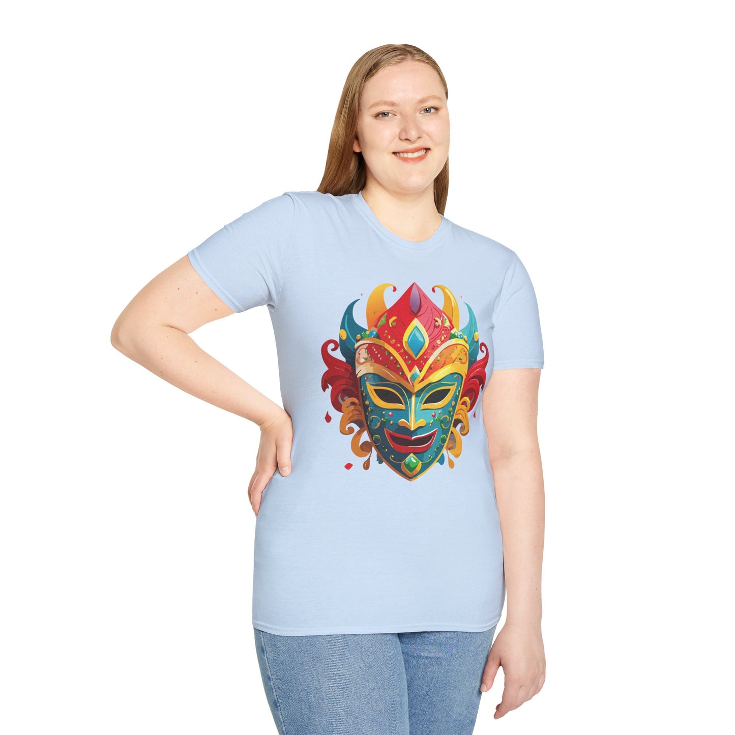 Mask Tee Shirt, Mask Shirt, Shirt with Mask, Masquerade Tees