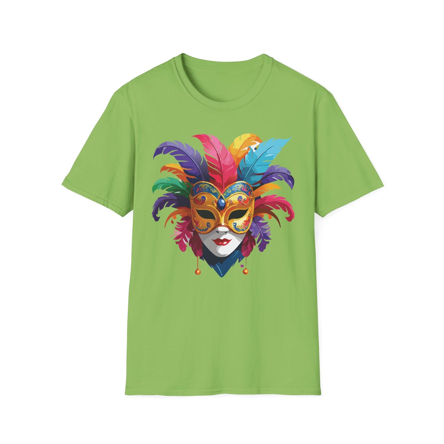 Mask Tee Shirt, Mask Shirt, Shirt with Mask, Masquerade Tees