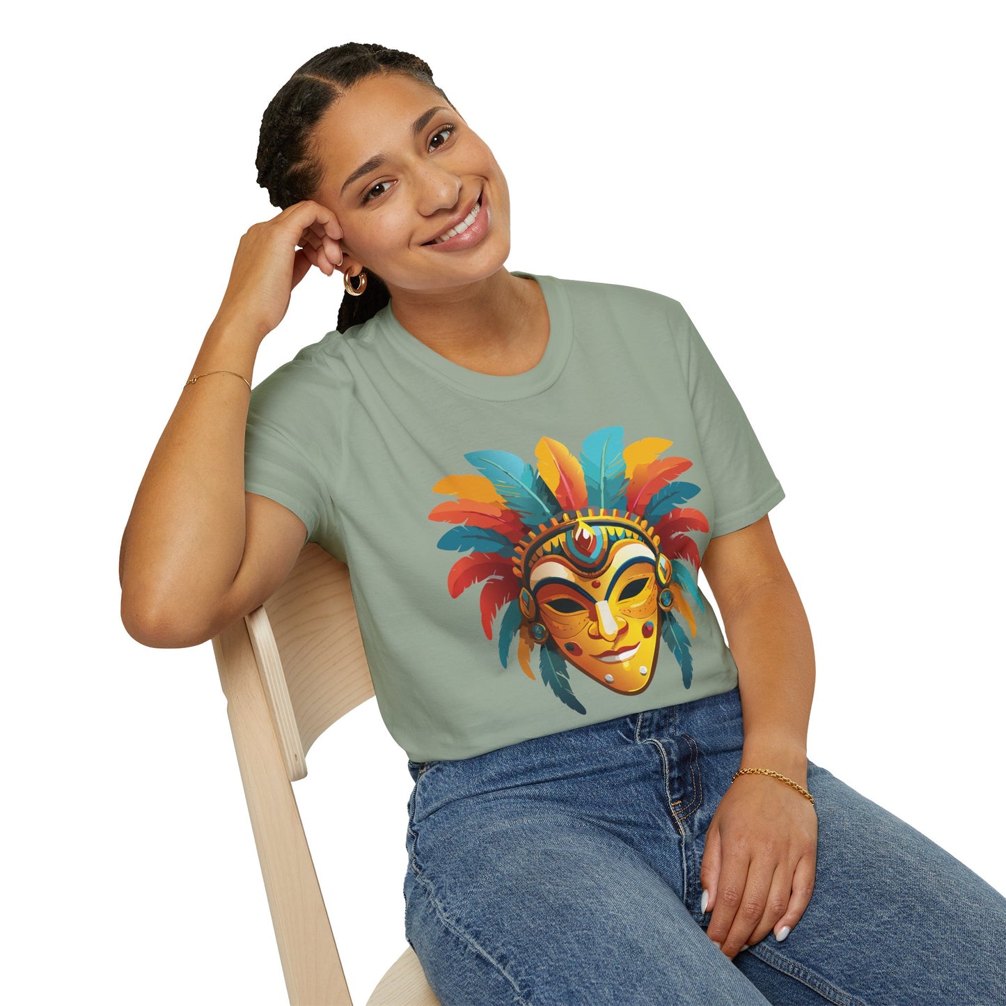 Mask Tee Shirt, Mask Shirt, Shirt with Mask, Masquerade Tees