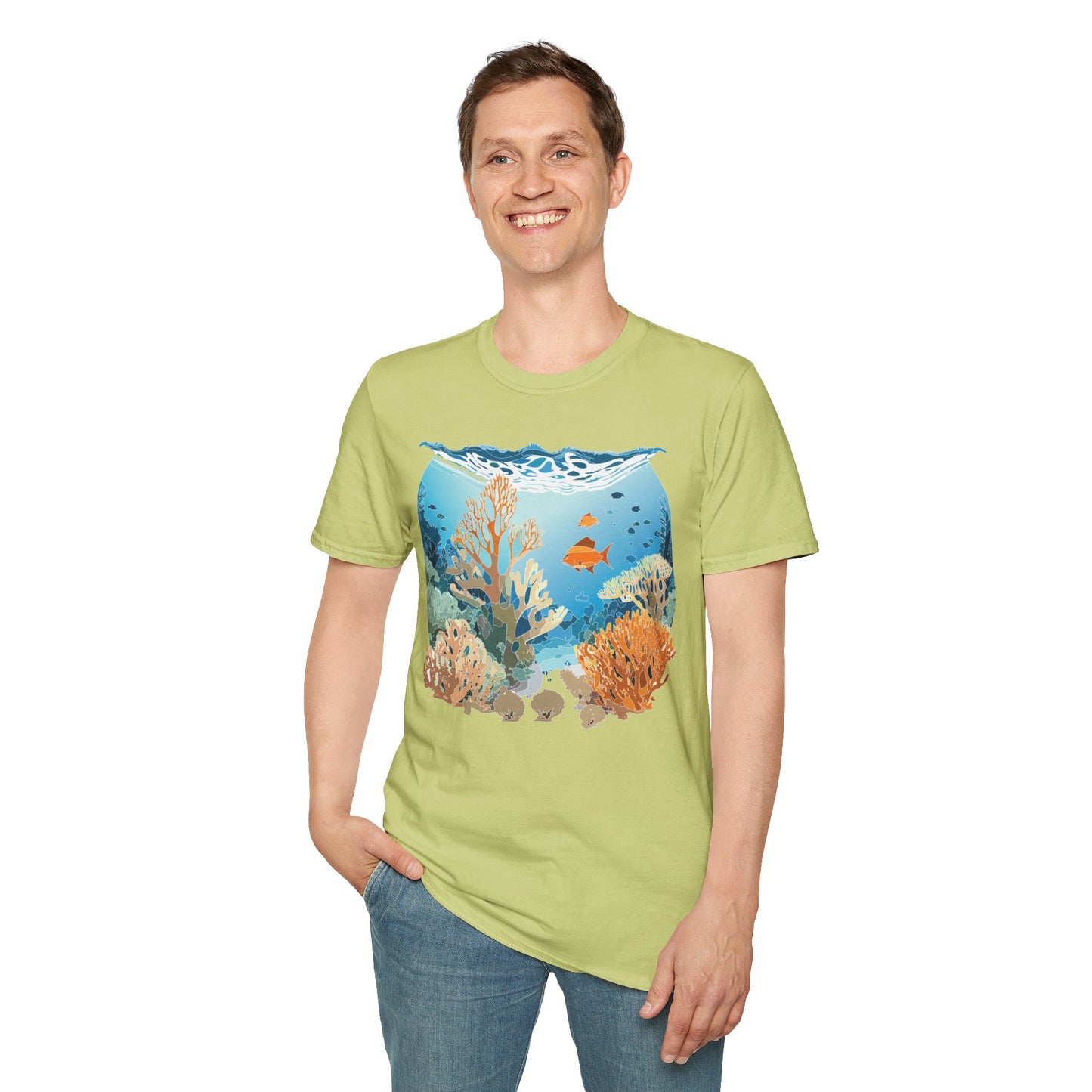 Ocean Tee Shirt, Ocean Shirt, Shirt with Ocean, U boat Tees, Shirt with U-Boat