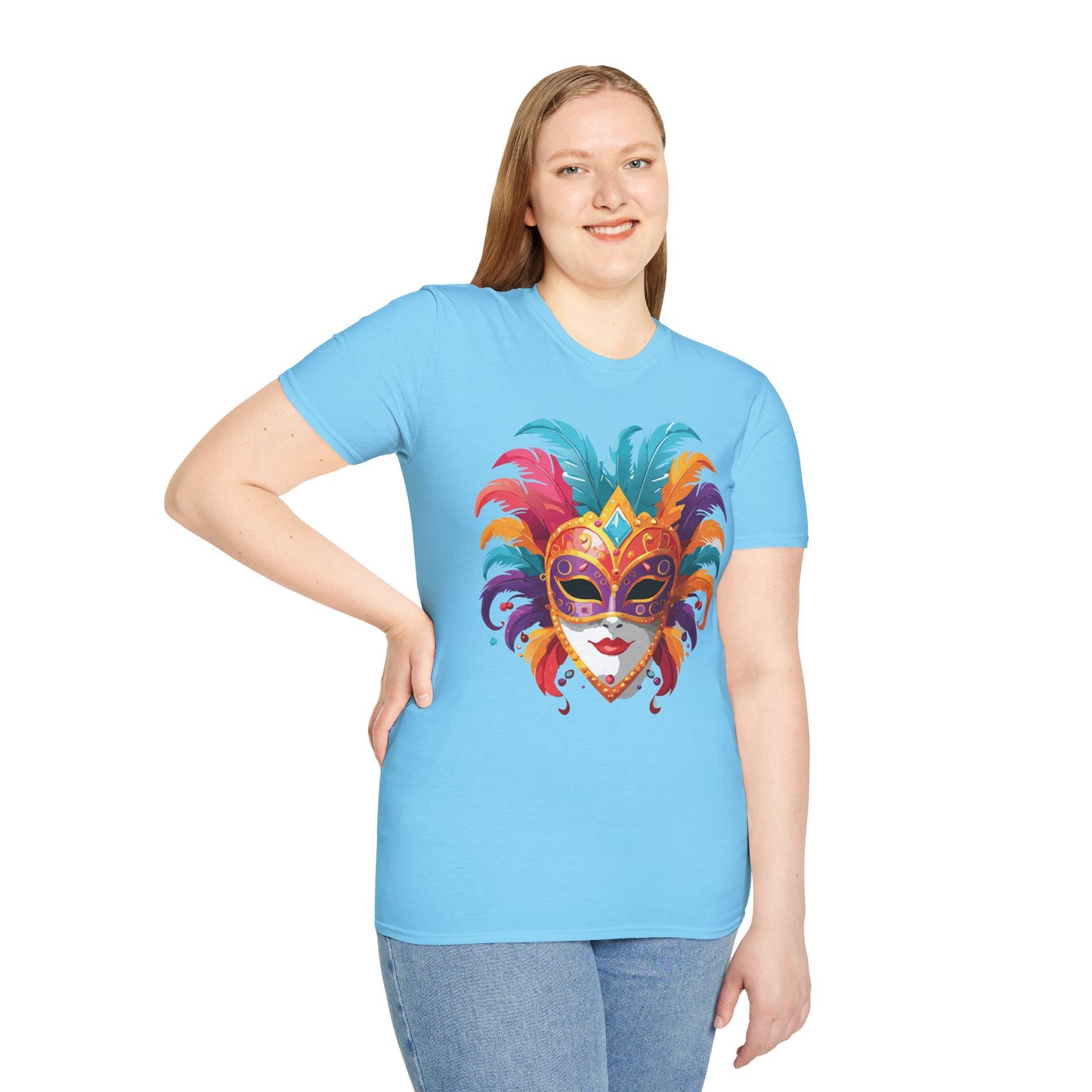 Mask Tee Shirt, Mask Shirt, Shirt with Mask, Masquerade Tees