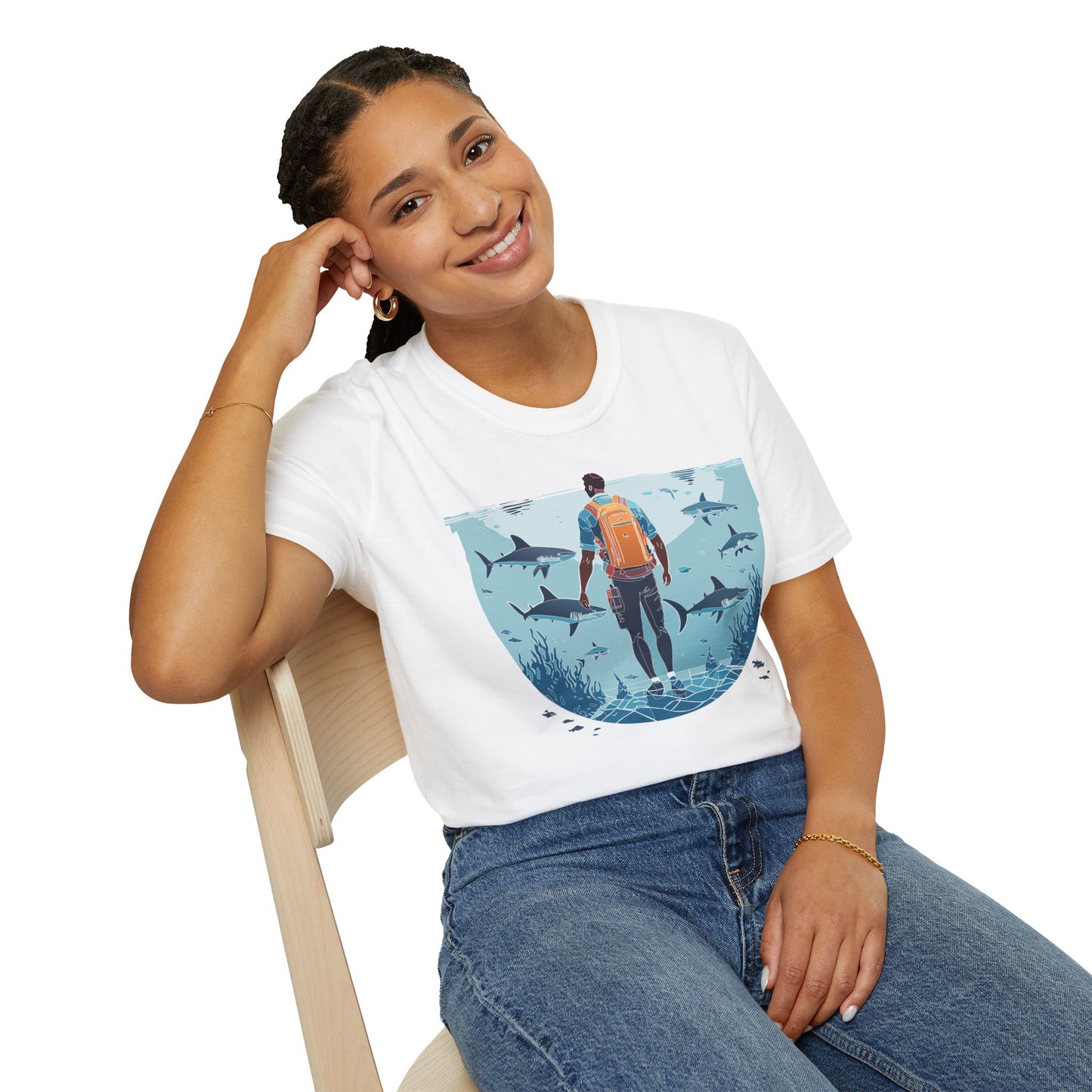 Ocean Tee Shirt, Ocean Shirt, Shirt with Ocean, U boat Tees, Shirt with U-Boat