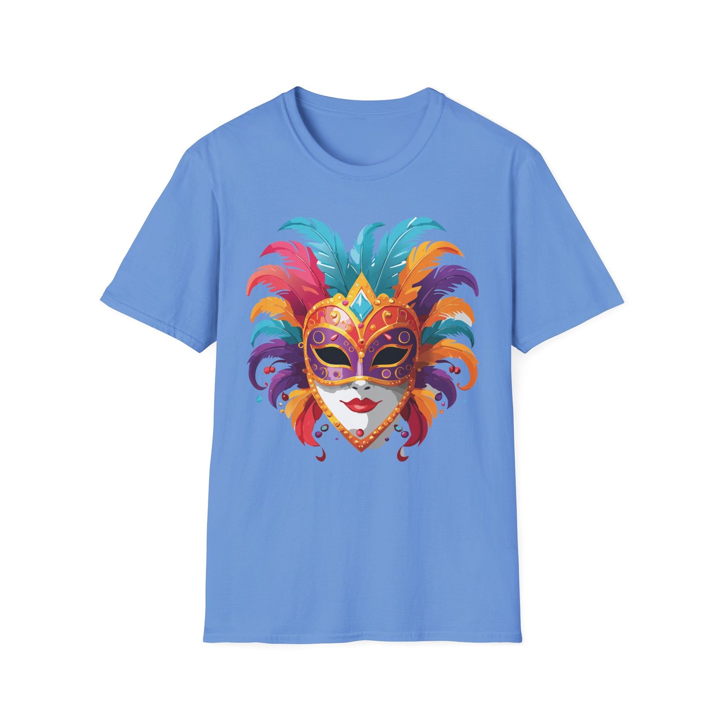 Mask Tee Shirt, Mask Shirt, Shirt with Mask, Masquerade Tees