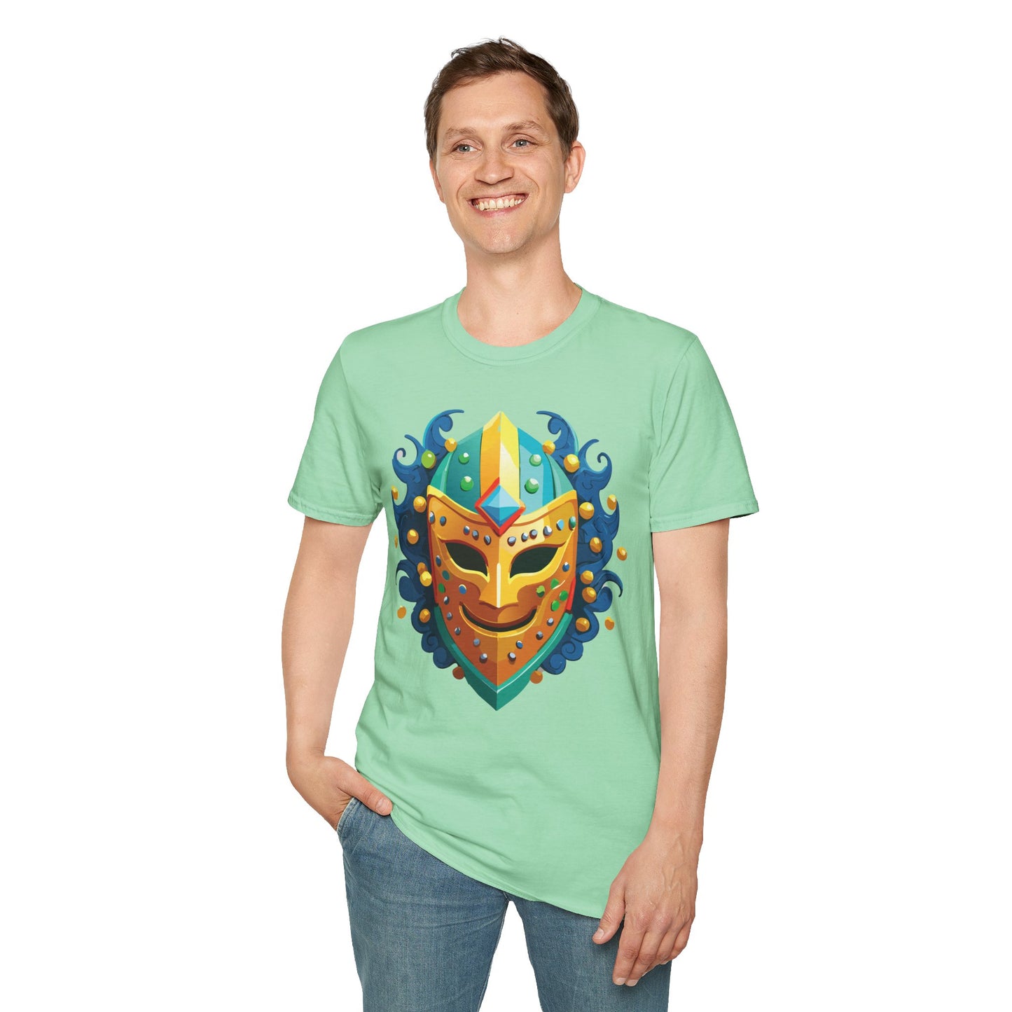 Mask Tee Shirt, Mask Shirt, Shirt with Mask, Masquerade Tees
