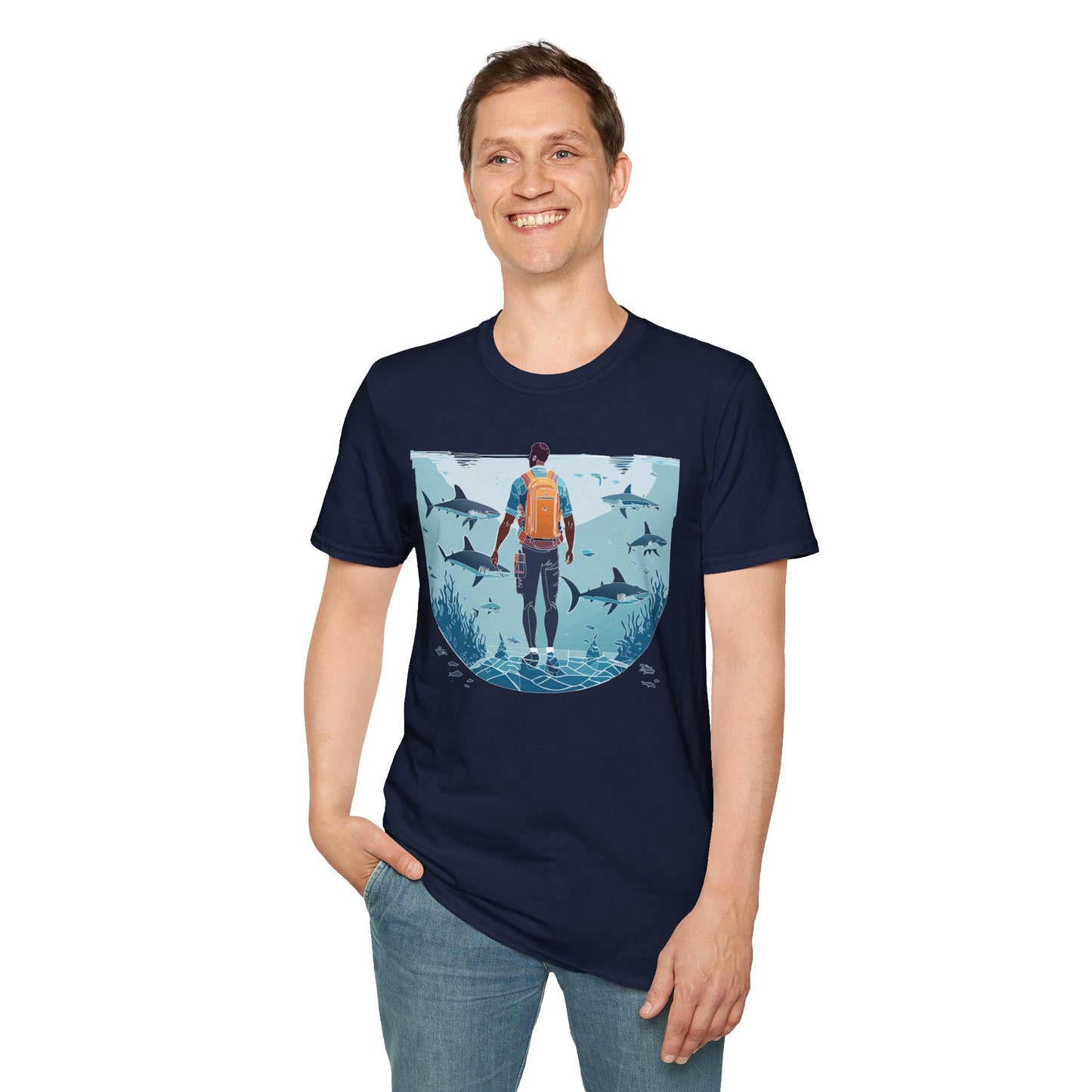 Ocean Tee Shirt, Ocean Shirt, Shirt with Ocean, U boat Tees, Shirt with U-Boat