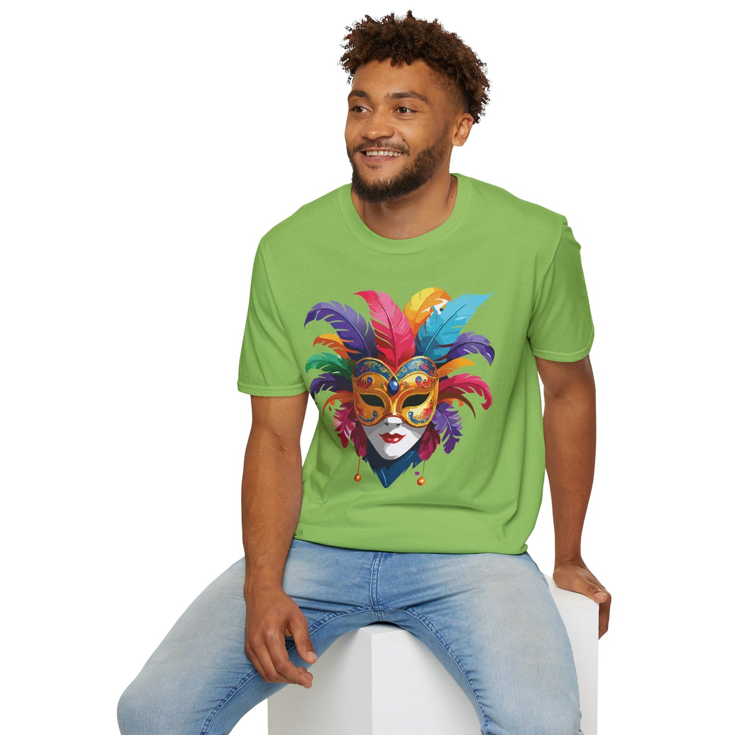 Mask Tee Shirt, Mask Shirt, Shirt with Mask, Masquerade Tees