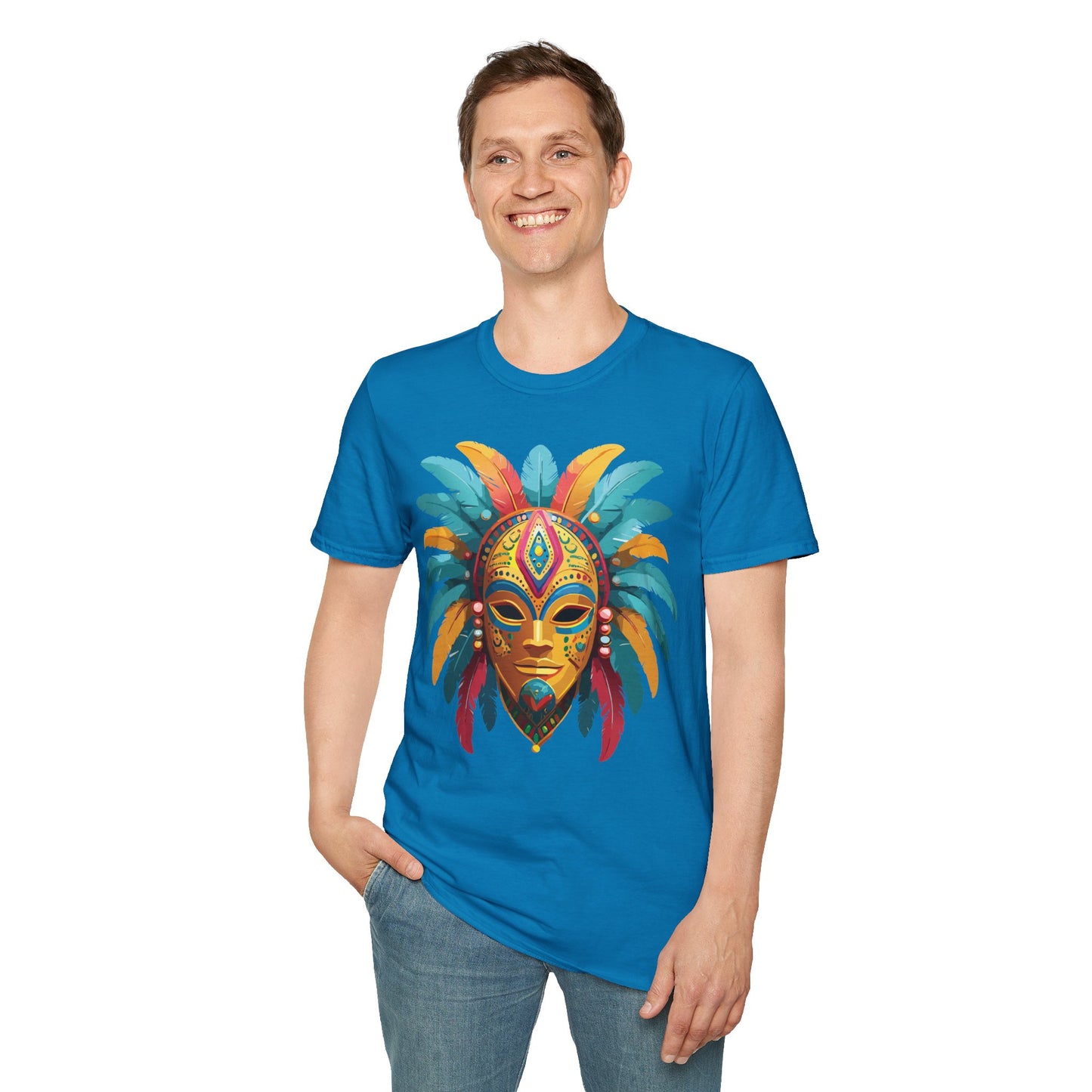 Mask Tee Shirt, Mask Shirt, Shirt with Mask, Masquerade Tees