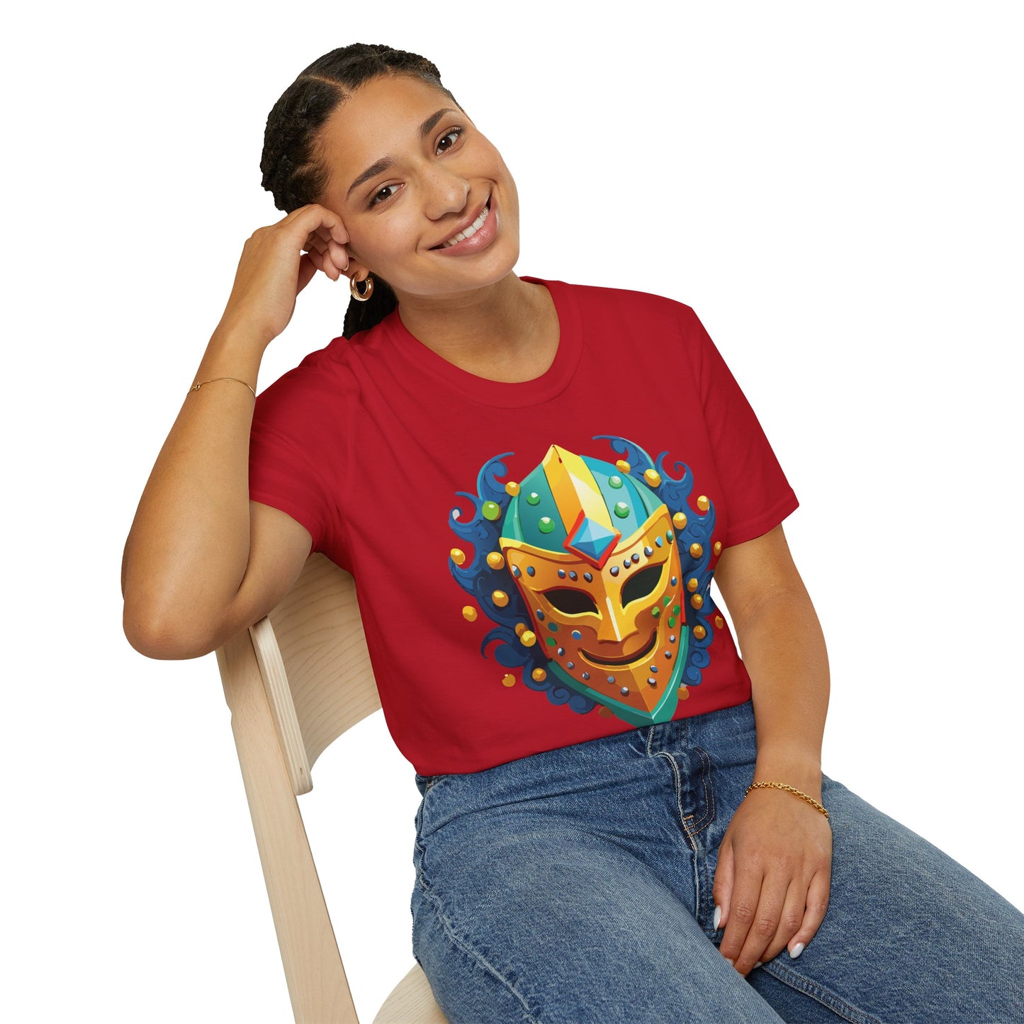 Mask Tee Shirt, Mask Shirt, Shirt with Mask, Masquerade Tees