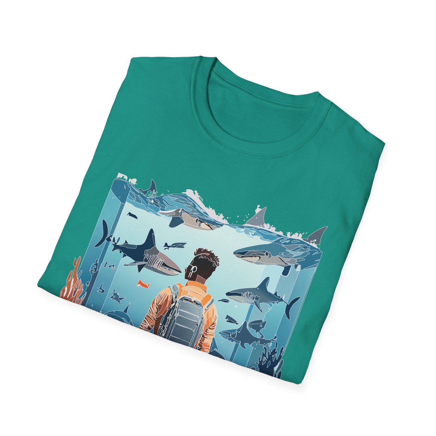 Ocean Tee Shirt, Ocean Shirt, Shirt with Ocean, U boat Tees, Shirt with U-Boat