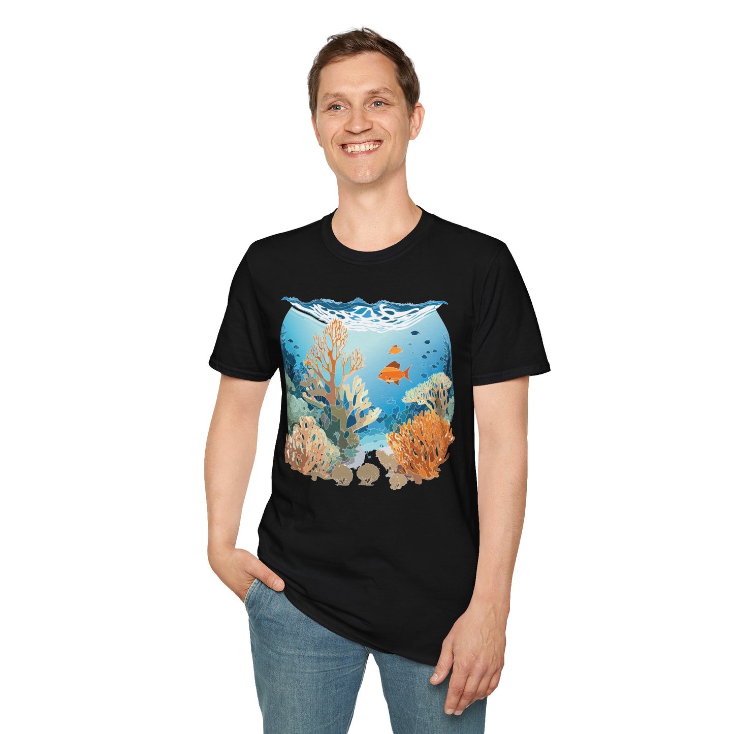 Ocean Tee Shirt, Ocean Shirt, Shirt with Ocean, U boat Tees, Shirt with U-Boat