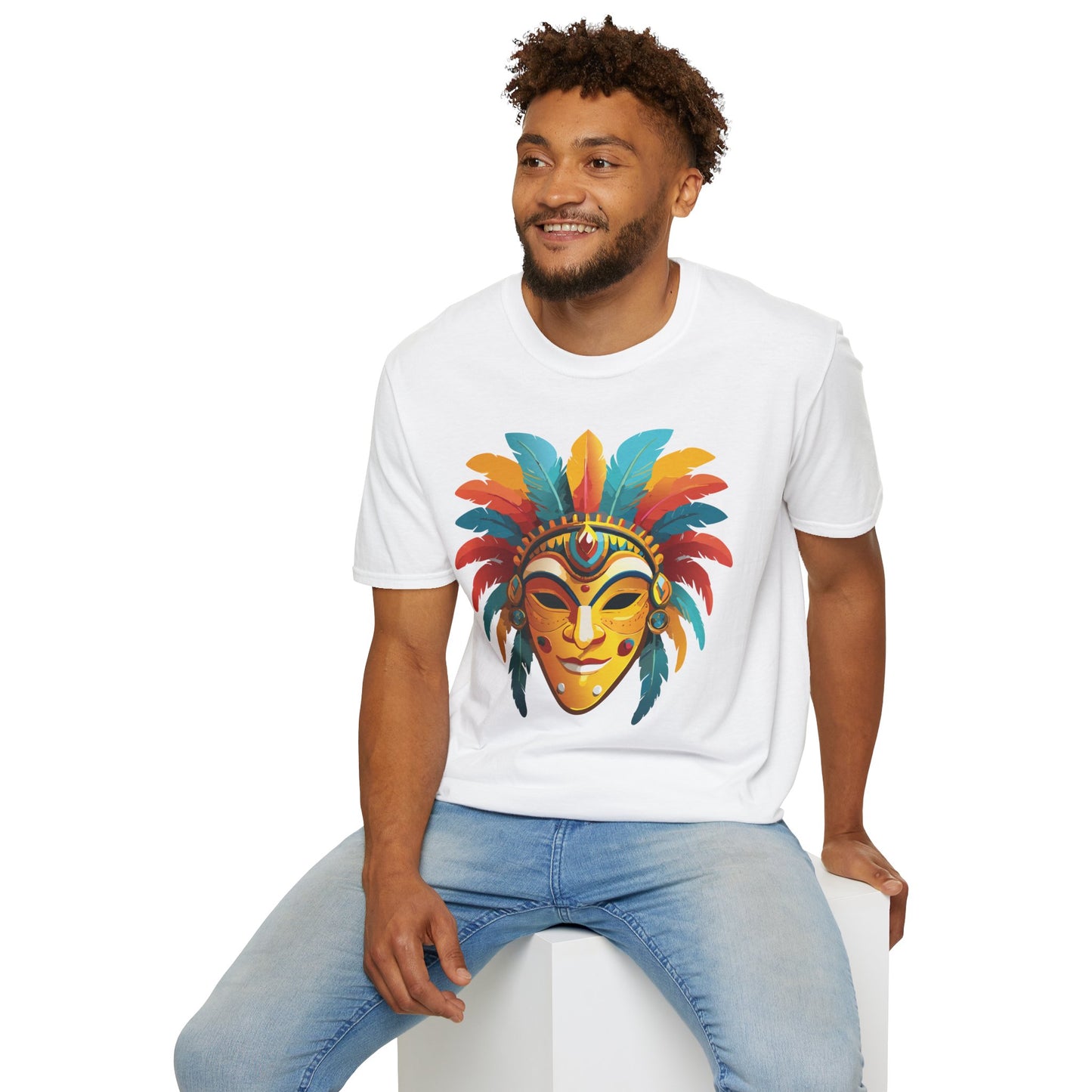 Mask Tee Shirt, Mask Shirt, Shirt with Mask, Masquerade Tees