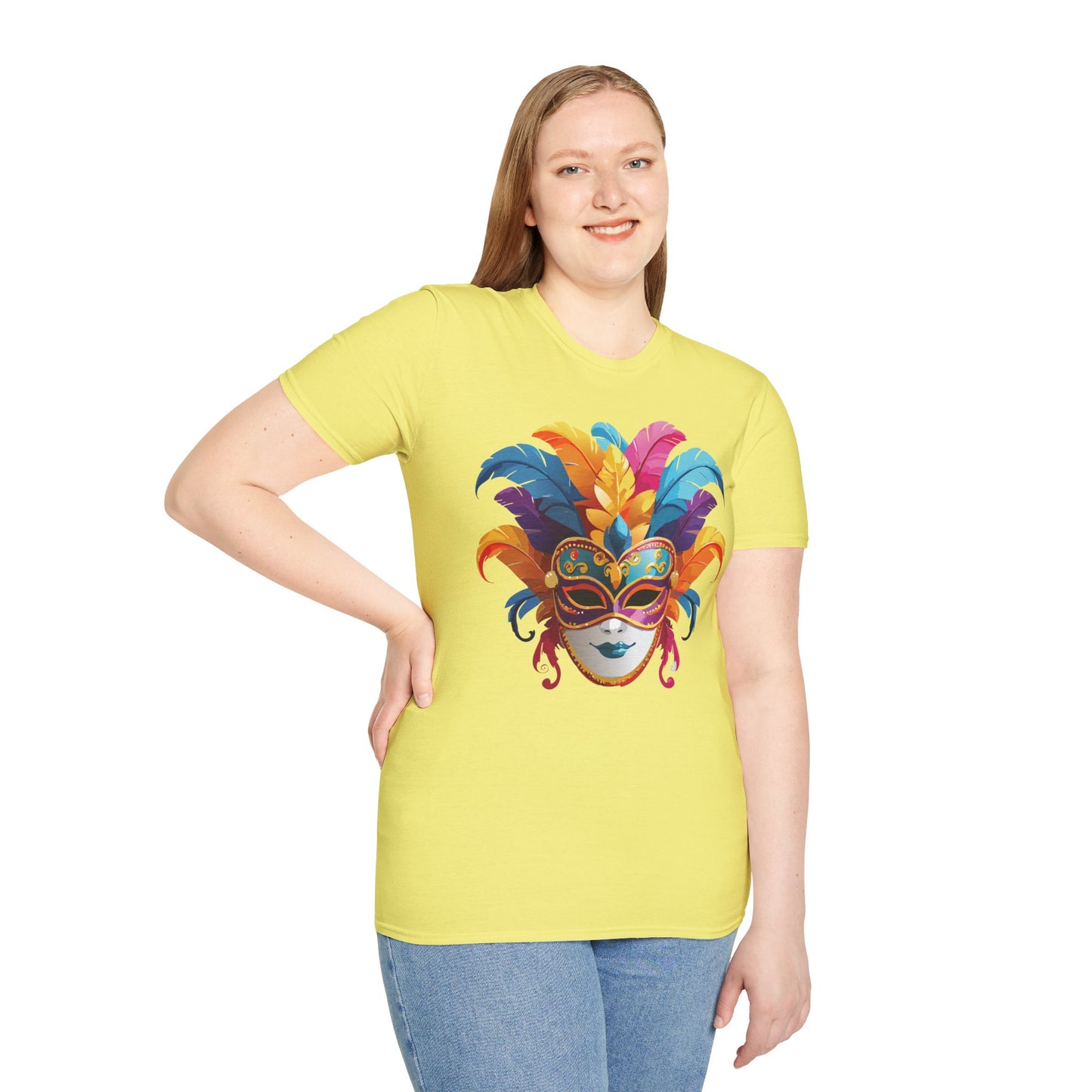 Mask Tee Shirt, Mask Shirt, Shirt with Mask, Masquerade Tees
