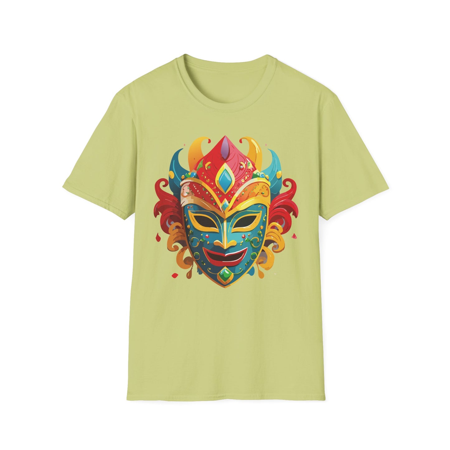 Mask Tee Shirt, Mask Shirt, Shirt with Mask, Masquerade Tees