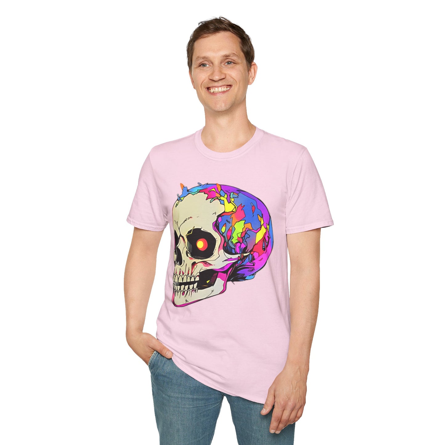 Skull Tee Shirt, Skeleton Shirt, Shirt with Skull, Shirt with Skeleton