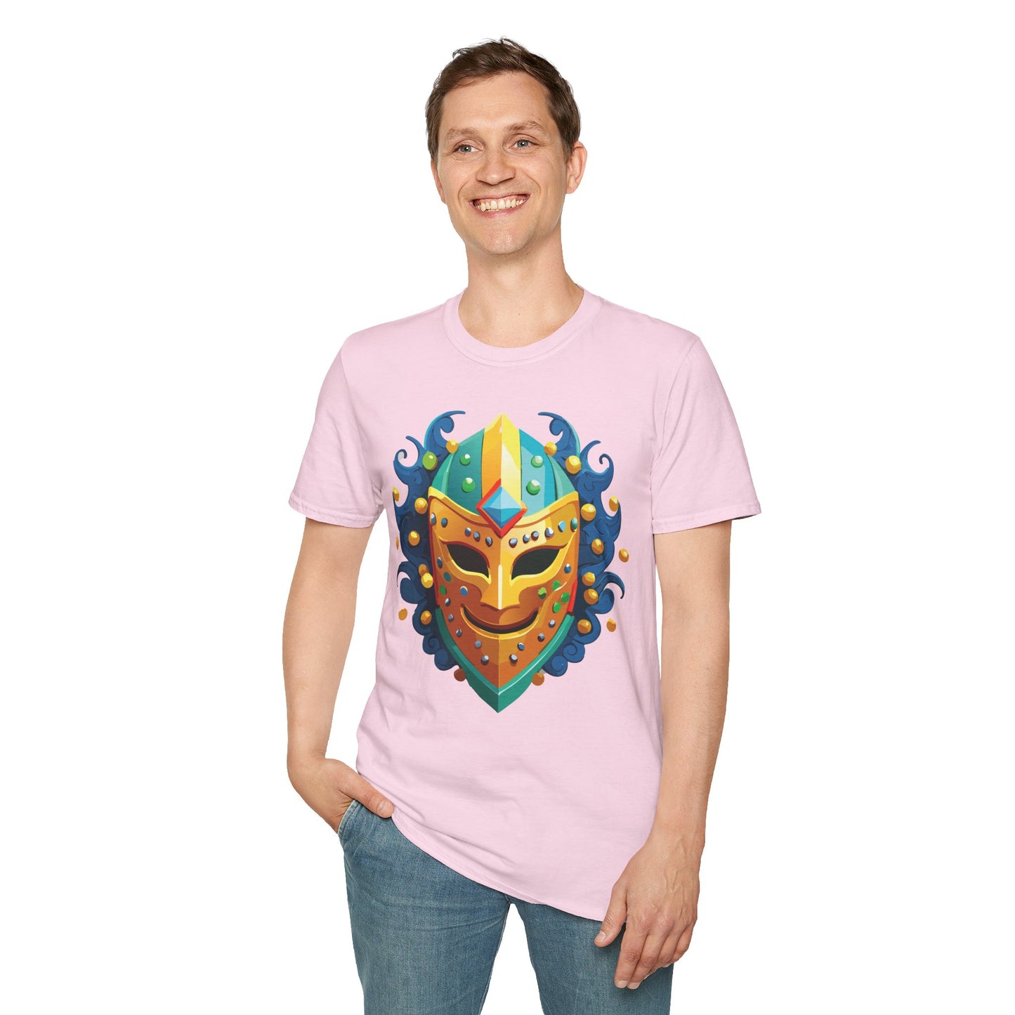 Mask Tee Shirt, Mask Shirt, Shirt with Mask, Masquerade Tees