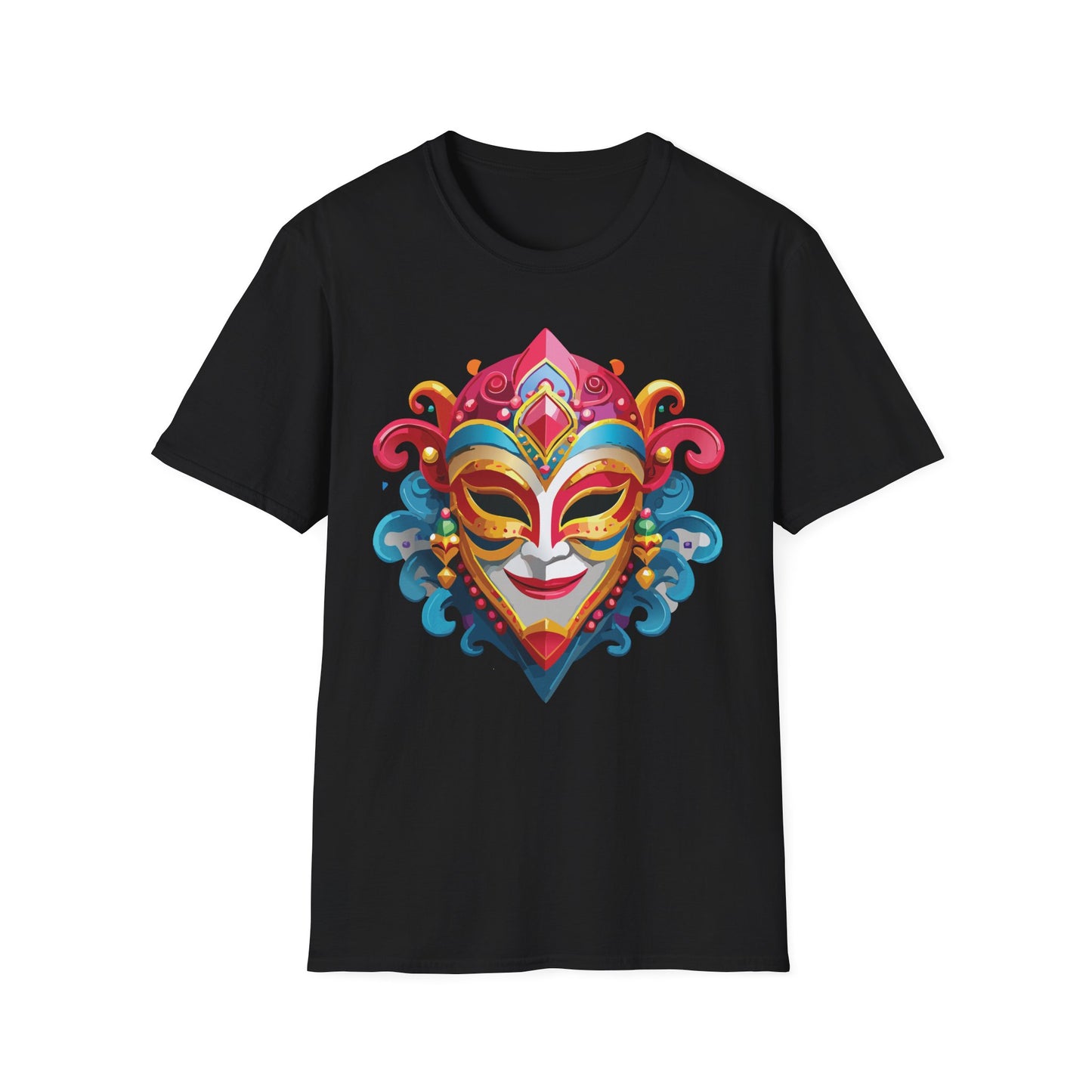 Mask Tee Shirt, Mask Shirt, Shirt with Mask, Masquerade Tees