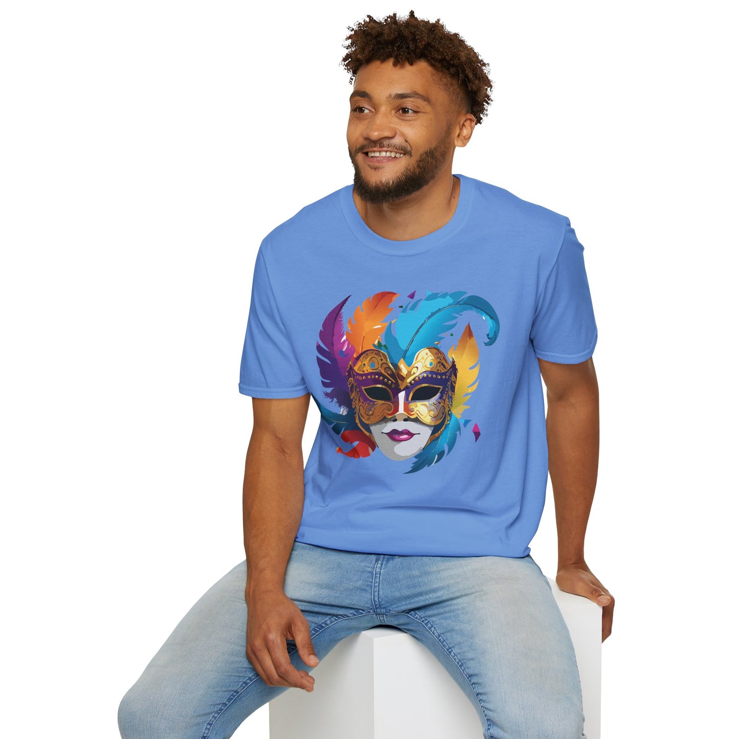 Mask Tee Shirt, Mask Shirt, Shirt with Mask, Masquerade Tees