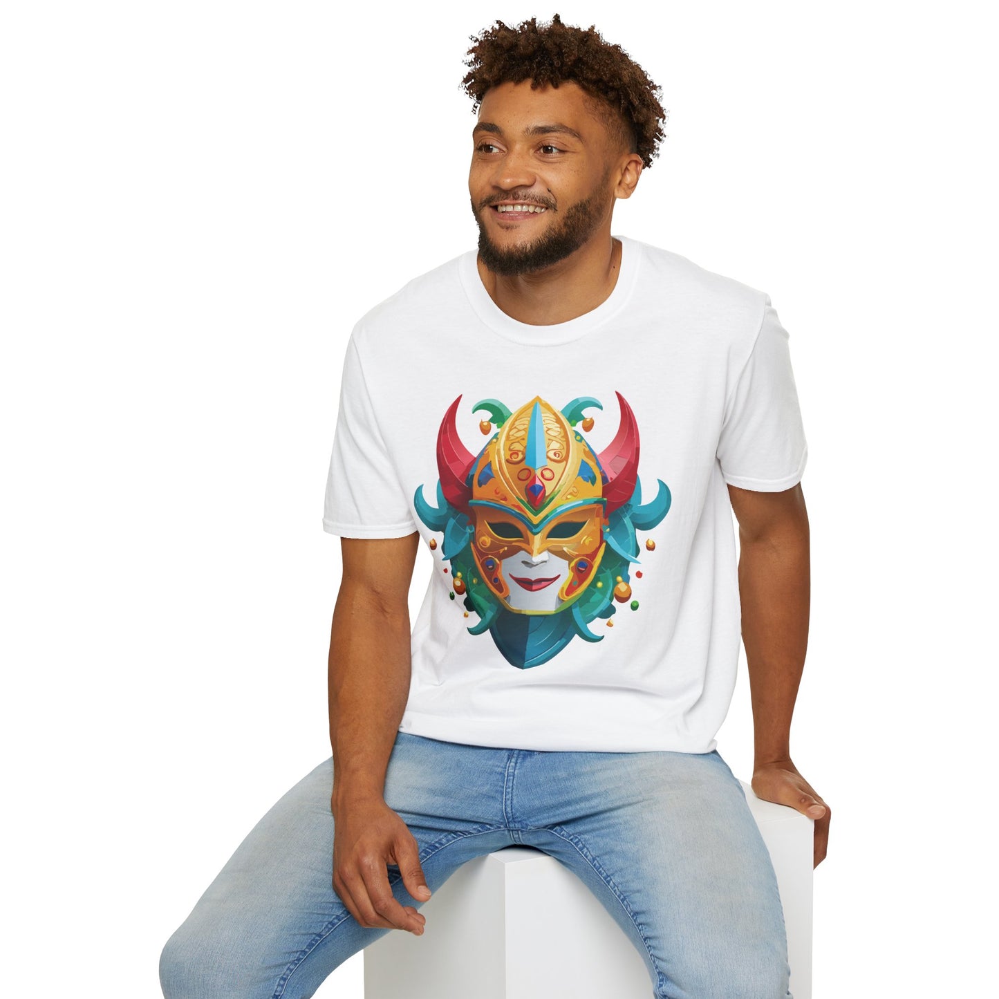 Mask Tee Shirt, Mask Shirt, Shirt with Mask, Masquerade Tees