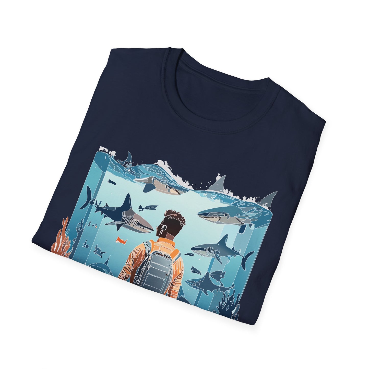 Ocean Tee Shirt, Ocean Shirt, Shirt with Ocean, U boat Tees, Shirt with U-Boat