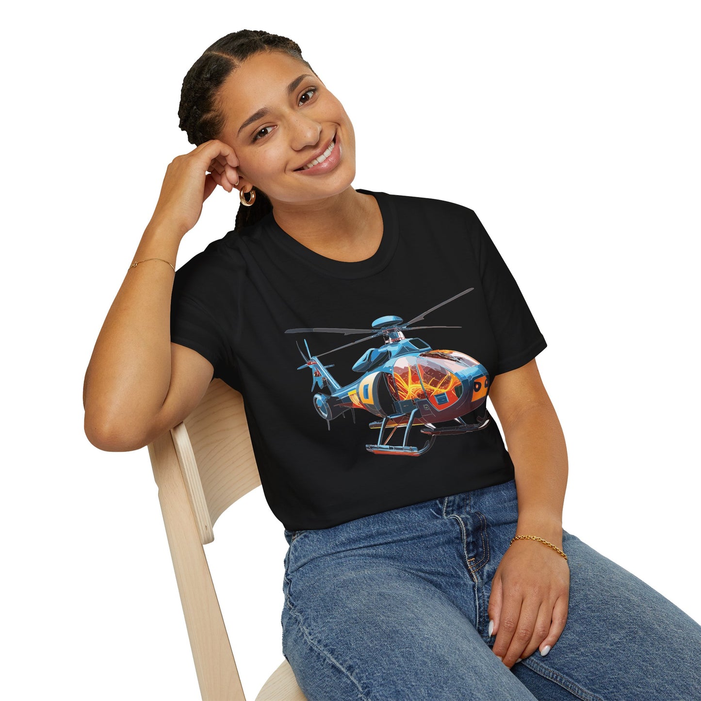 Chopper Shirt, Helicopter Shirt, Shirt with Helicopter, T Shirt with Chopper