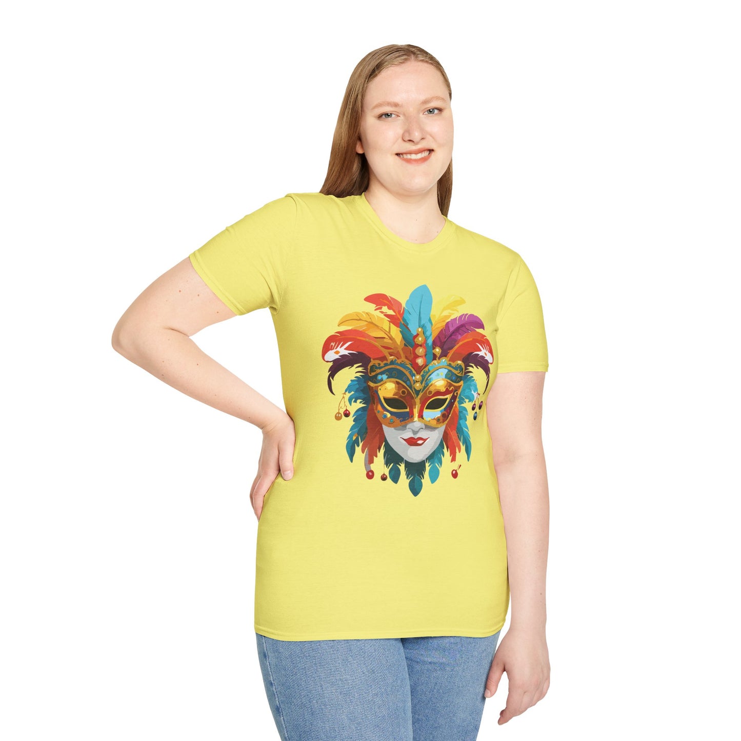 Mask Tee Shirt, Mask Shirt, Shirt with Mask, Masquerade Tees
