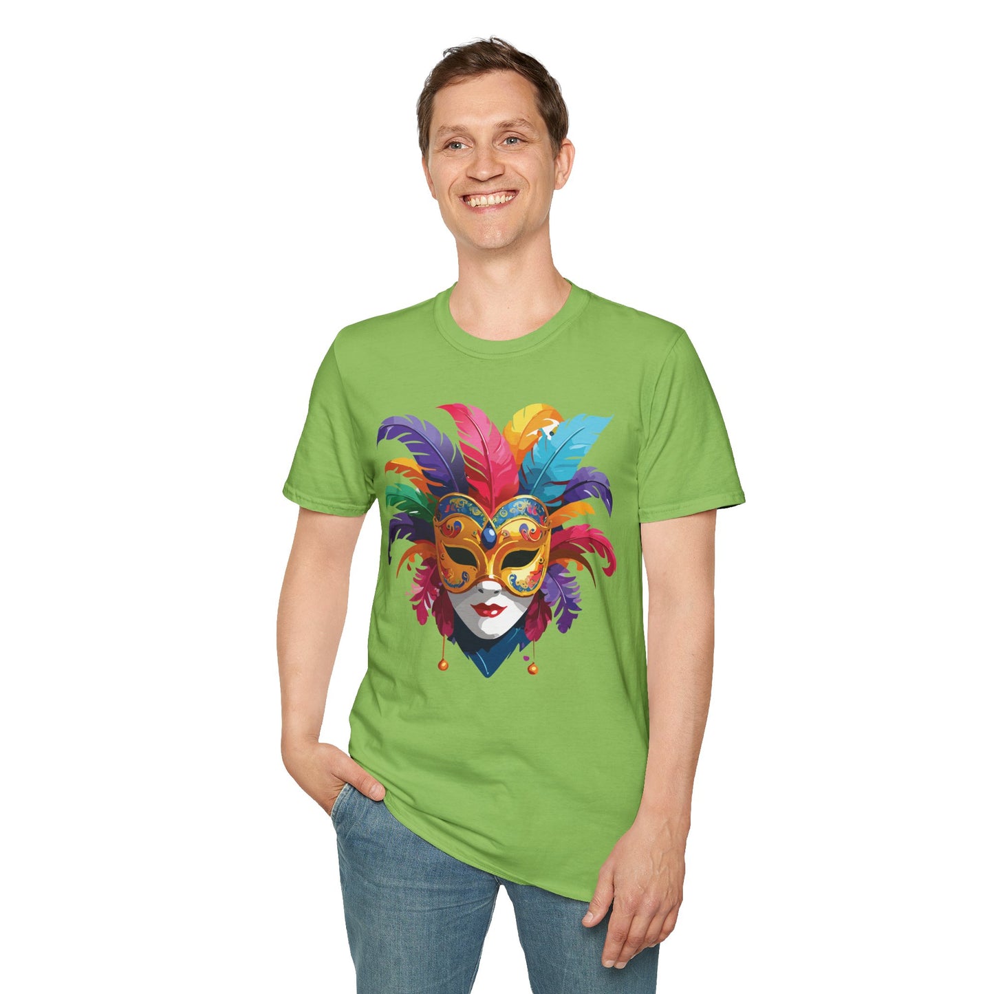 Mask Tee Shirt, Mask Shirt, Shirt with Mask, Masquerade Tees