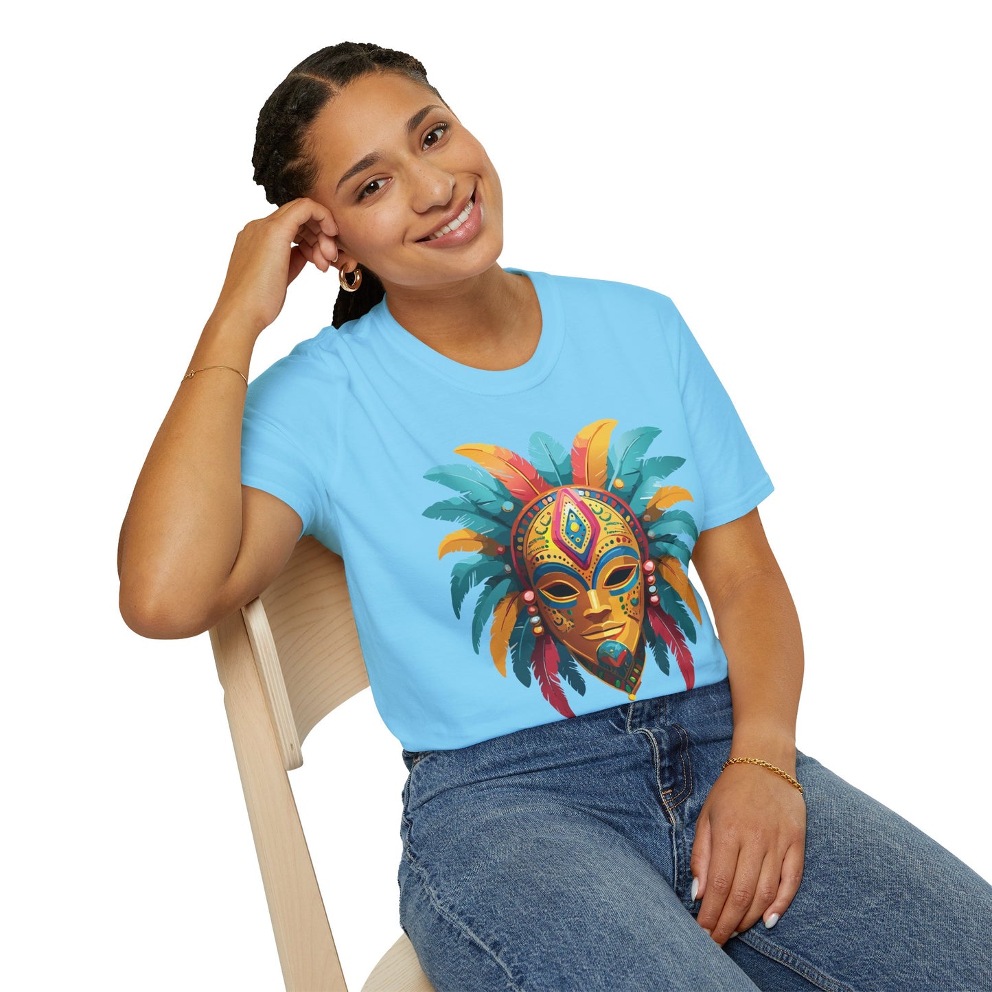 Mask Tee Shirt, Mask Shirt, Shirt with Mask, Masquerade Tees