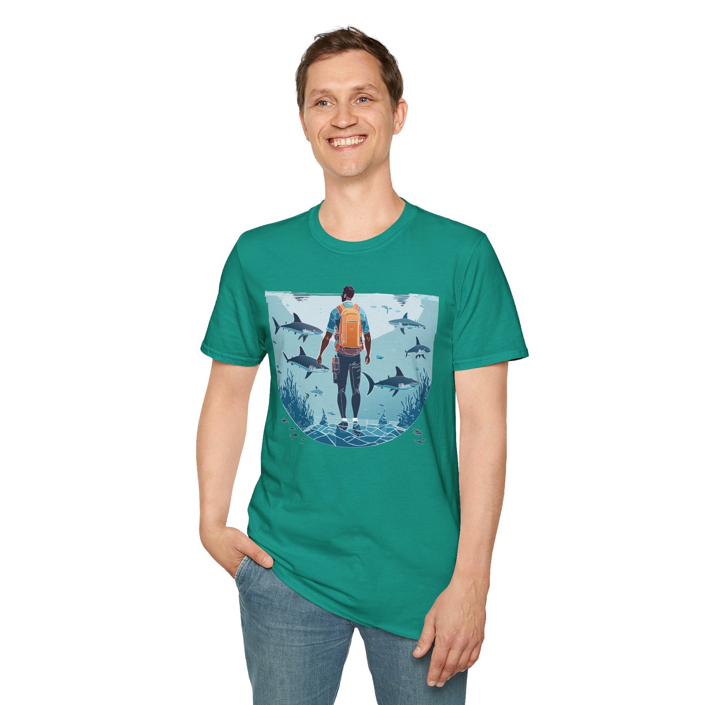 Ocean Tee Shirt, Ocean Shirt, Shirt with Ocean, U boat Tees, Shirt with U-Boat