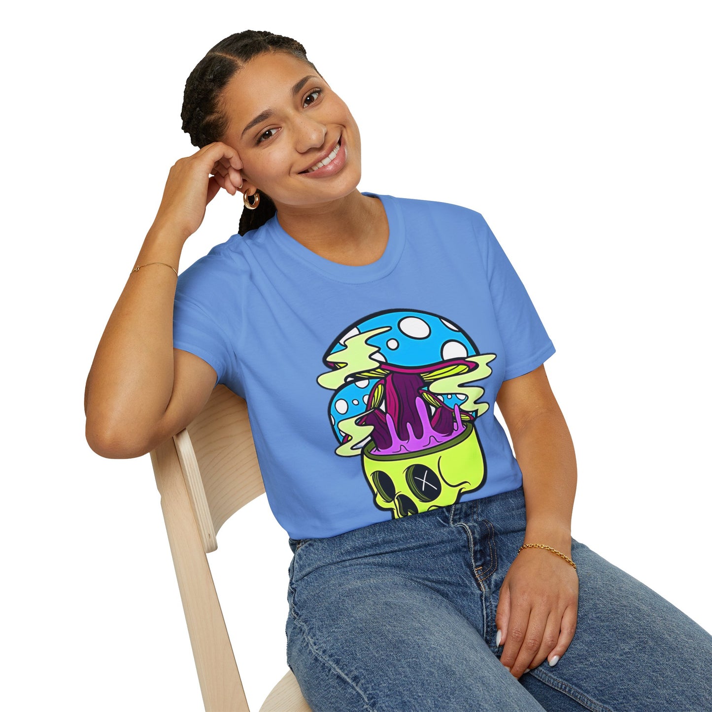 Skull Tee Shirt, Skeleton Shirt, Shirt with Skull, Shirt with Skeleton