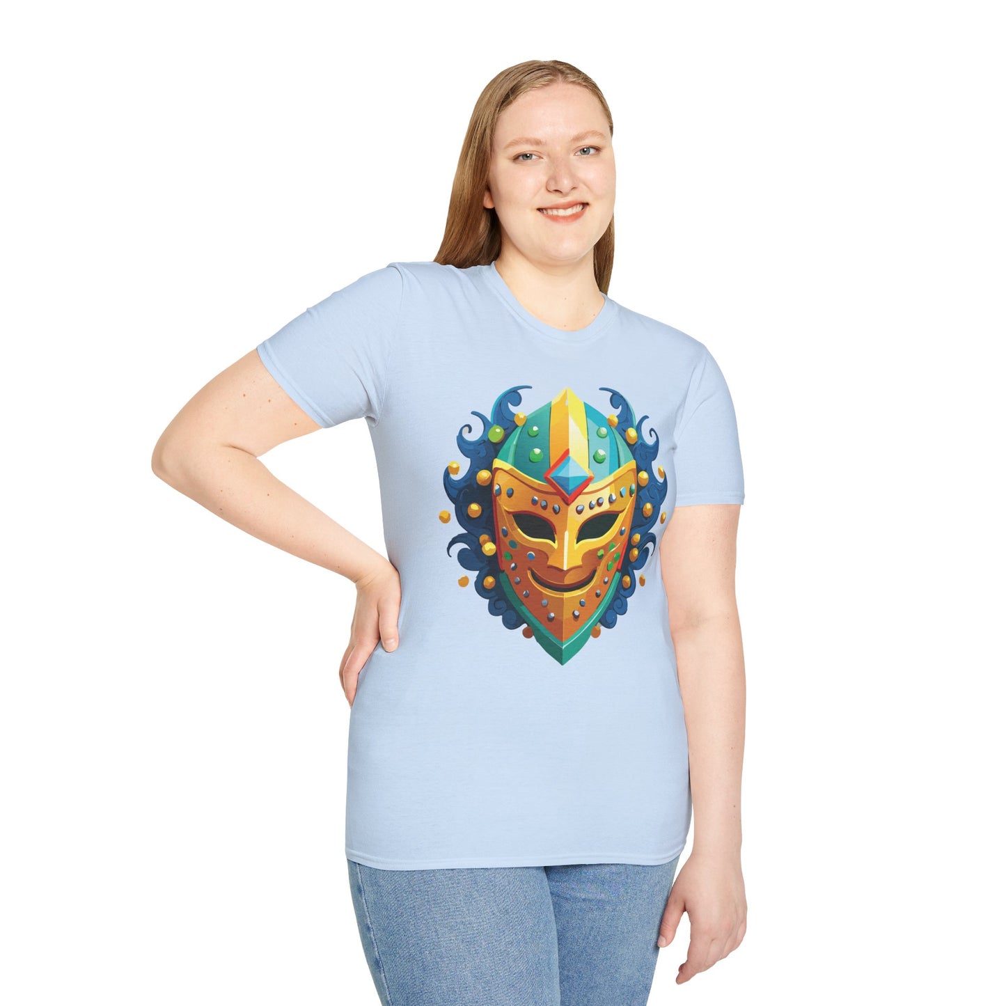 Mask Tee Shirt, Mask Shirt, Shirt with Mask, Masquerade Tees