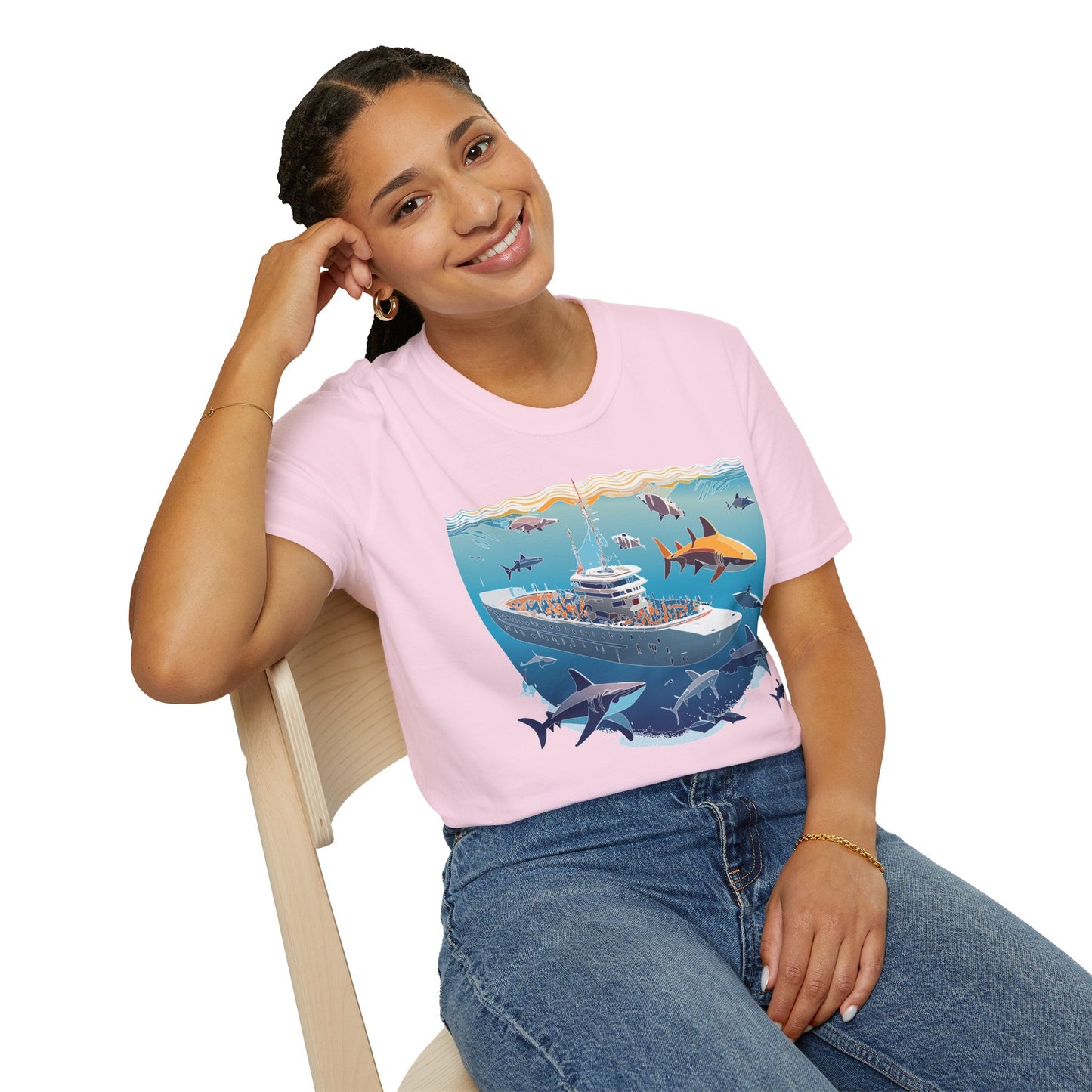 Ocean Tee Shirt, Ocean Shirt, Shirt with Ocean, U boat Tees, Shirt with U-Boat