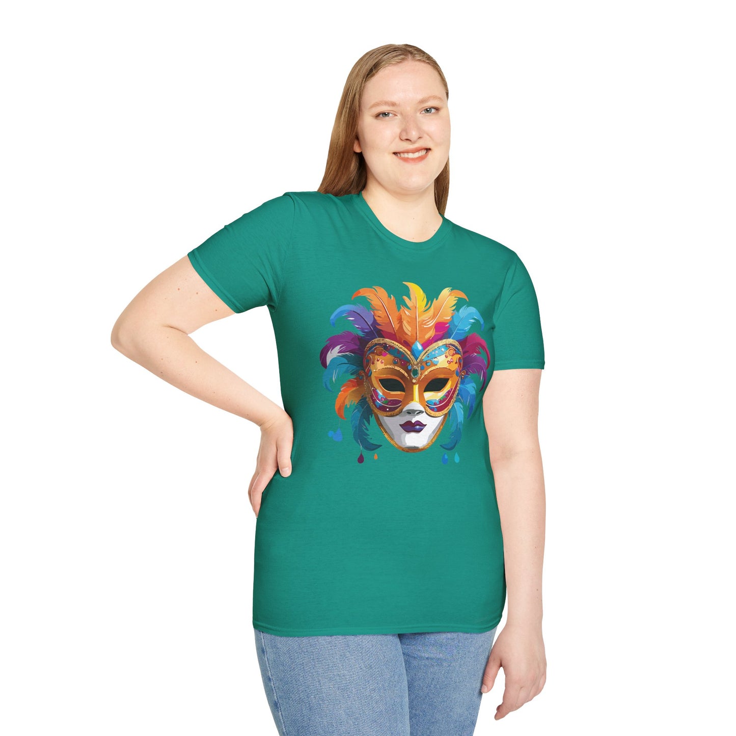 Mask Tee Shirt, Mask Shirt, Shirt with Mask, Masquerade Tees