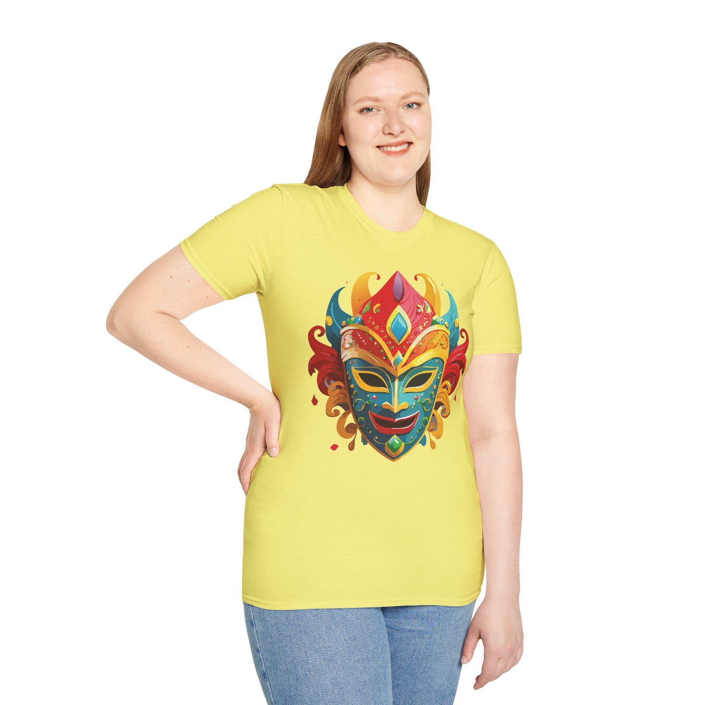 Mask Tee Shirt, Mask Shirt, Shirt with Mask, Masquerade Tees