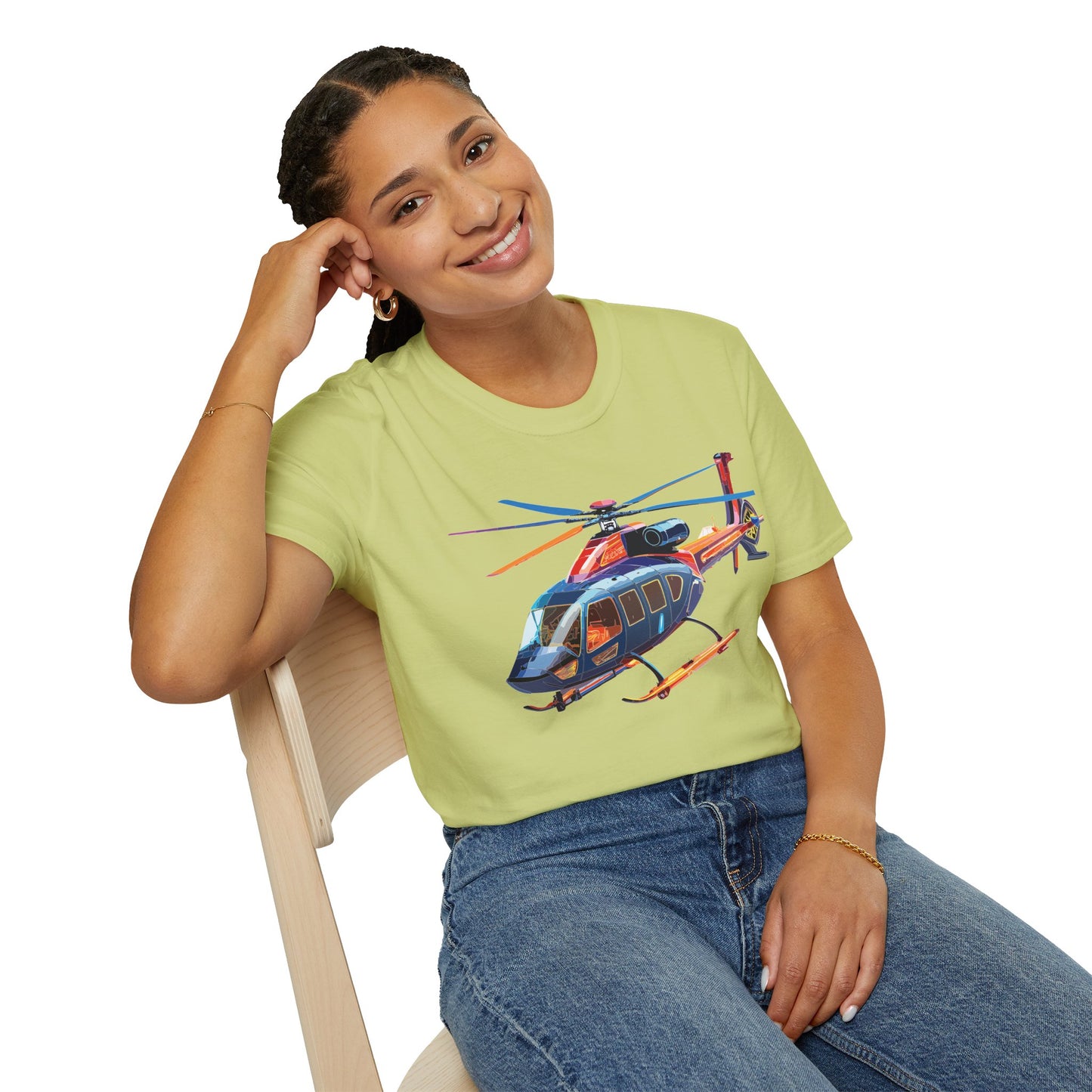 Chopper Shirt, Helicopter Shirt, Shirt with Helicopter, T Shirt with Chopper