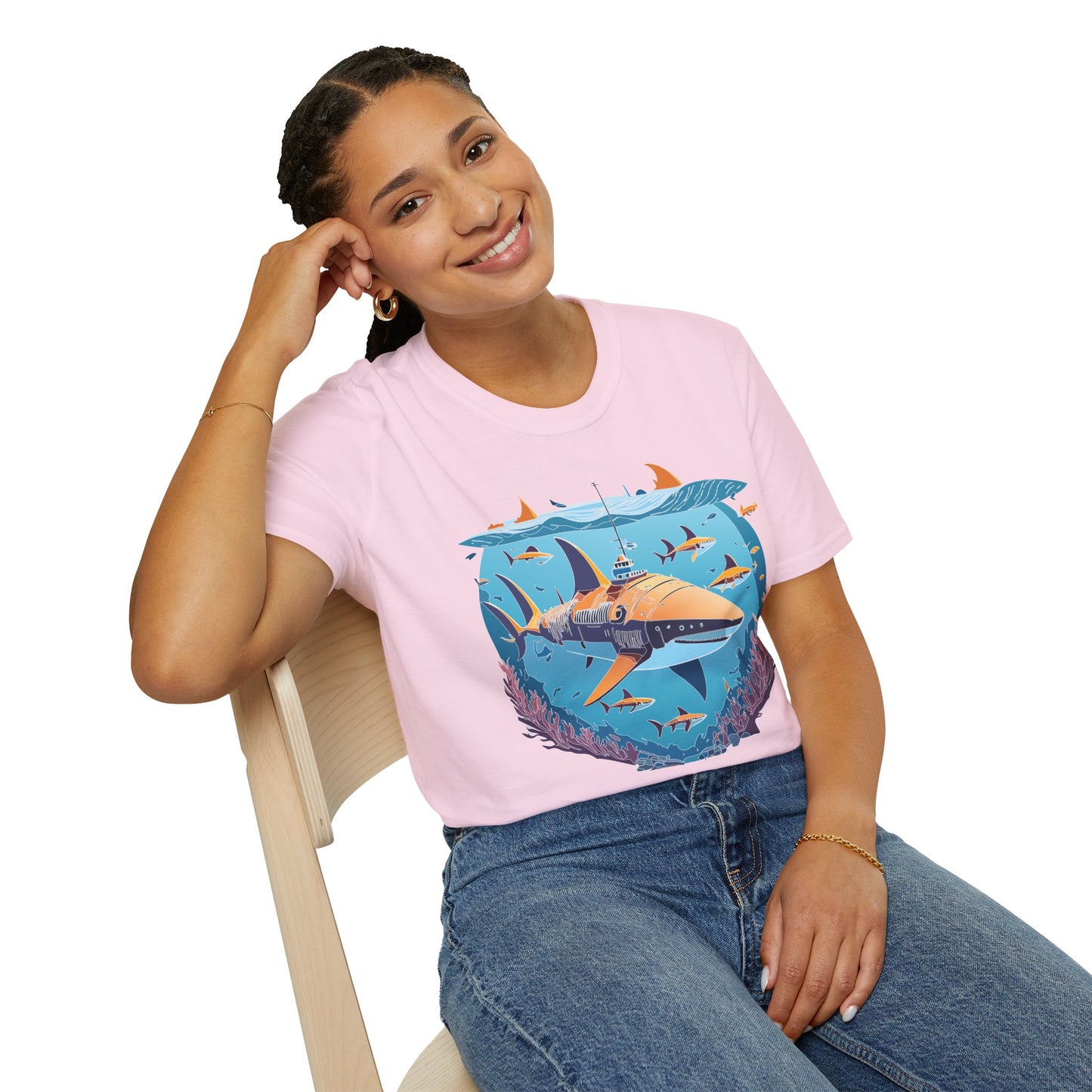 Ocean Tee Shirt, Ocean Shirt, Shirt with Ocean, U boat Tees, Shirt with U-Boat