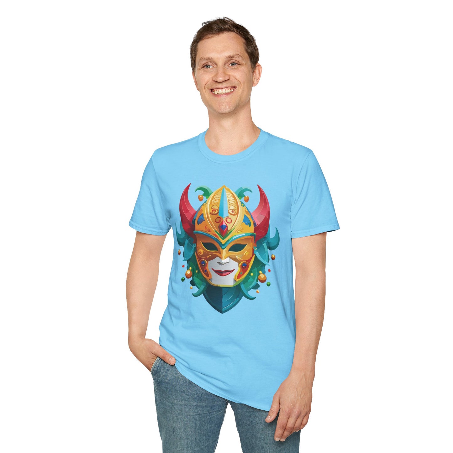 Mask Tee Shirt, Mask Shirt, Shirt with Mask, Masquerade Tees
