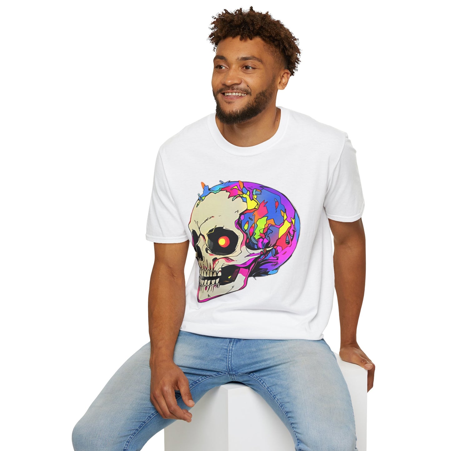 Skull Tee Shirt, Skeleton Shirt, Shirt with Skull, Shirt with Skeleton