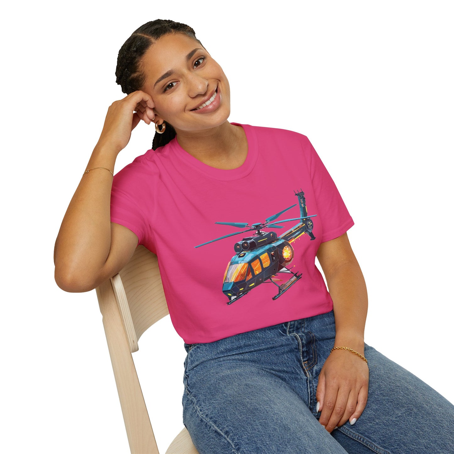 Chopper Shirt, Helicopter Shirt, Shirt with Helicopter, T Shirt with Chopper