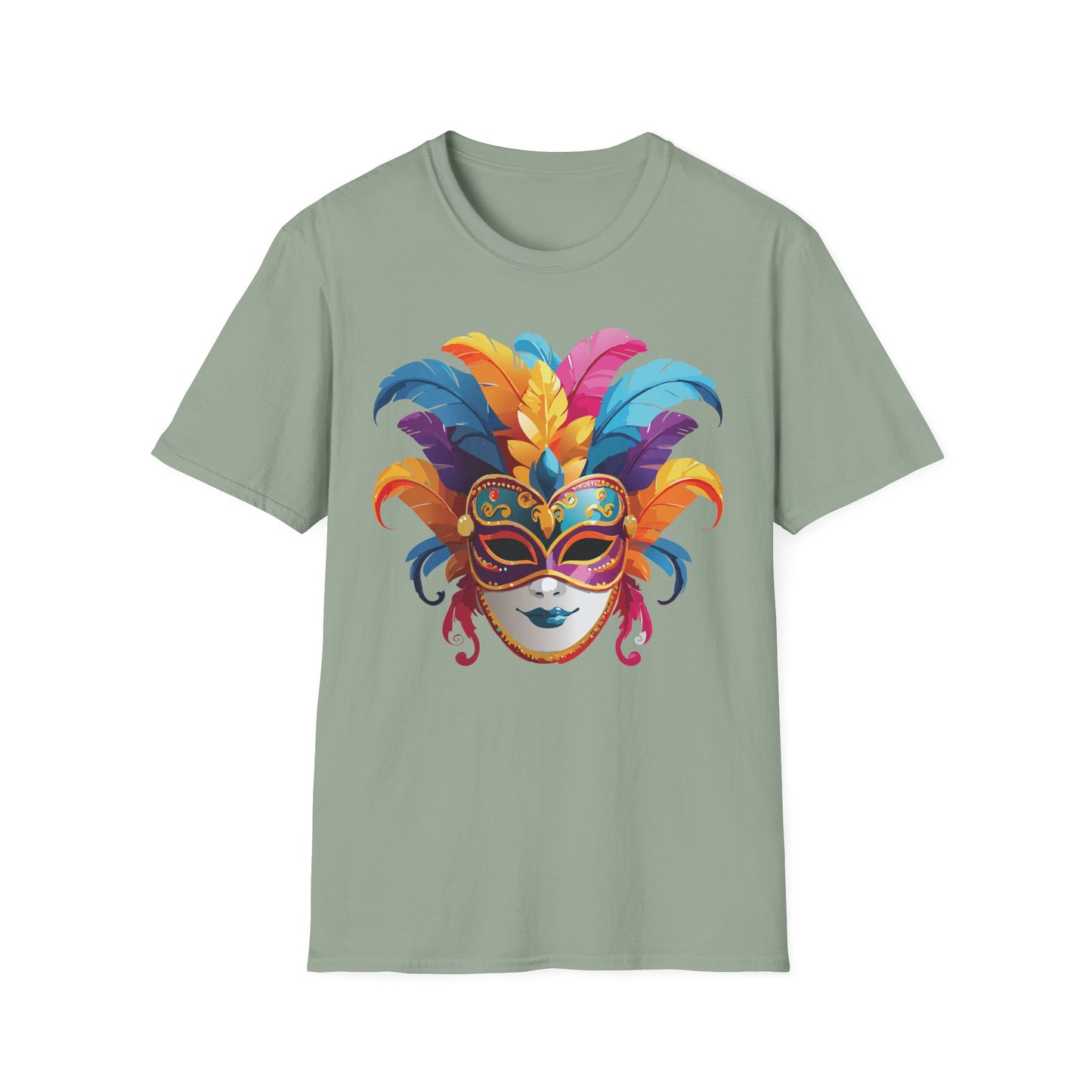 Mask Tee Shirt, Mask Shirt, Shirt with Mask, Masquerade Tees