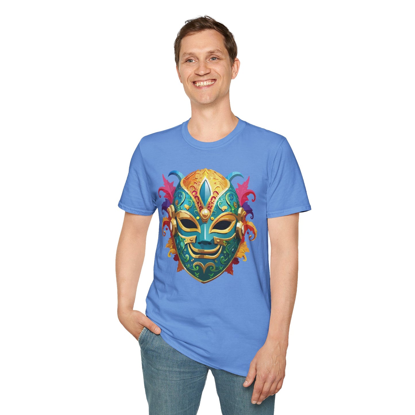 Mask Tee Shirt, Mask Shirt, Shirt with Mask, Masquerade Tees