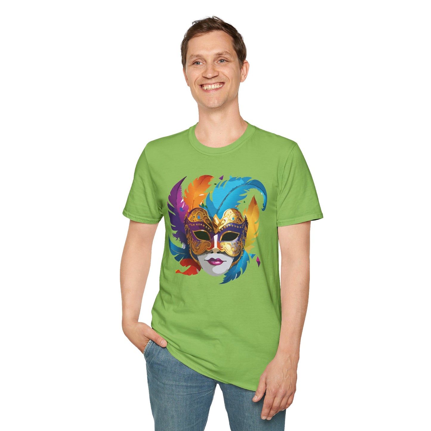 Mask Tee Shirt, Mask Shirt, Shirt with Mask, Masquerade Tees