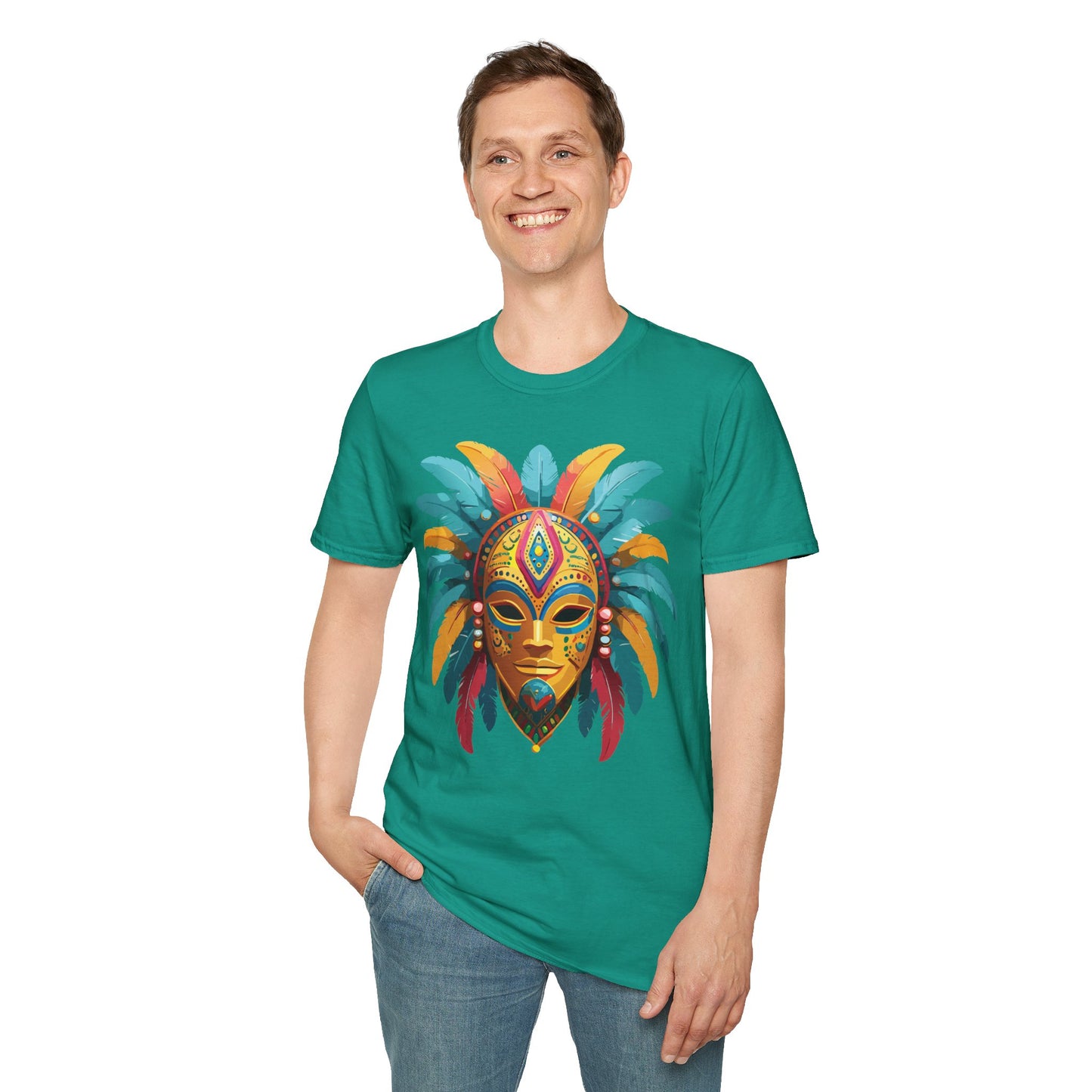 Mask Tee Shirt, Mask Shirt, Shirt with Mask, Masquerade Tees