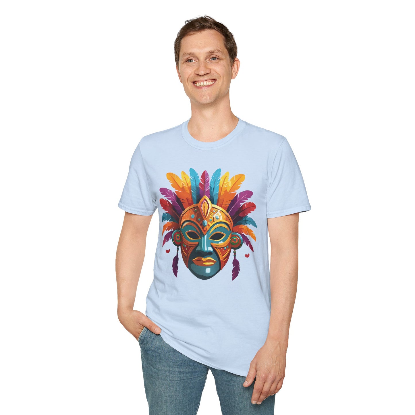 Mask Tee Shirt, Mask Shirt, Shirt with Mask, Masquerade Tees