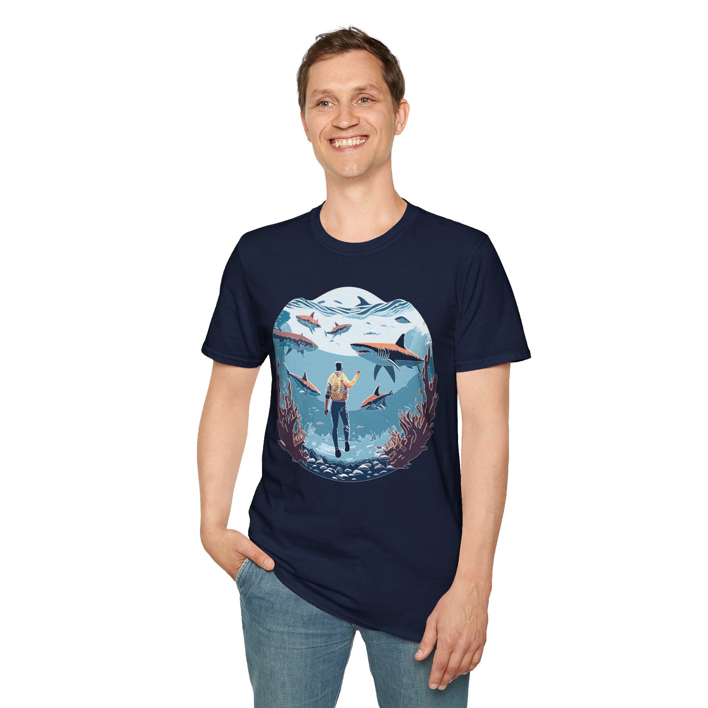 Ocean Tee Shirt, Ocean Shirt, Shirt with Ocean, U boat Tees, Shirt with U-Boat