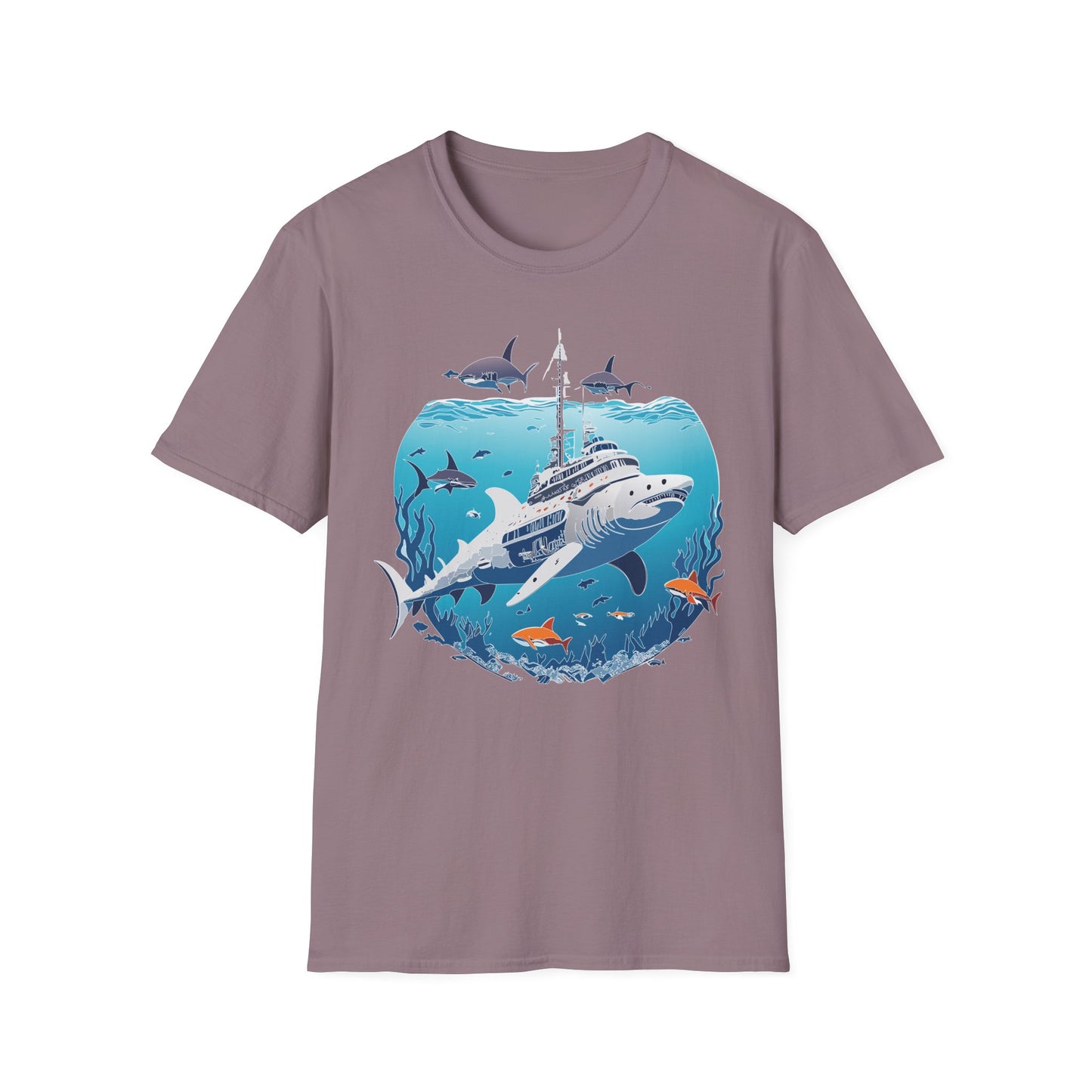 Ocean Tee Shirt, Ocean Shirt, Shirt with Ocean, U boat Tees, Shirt with U-Boat