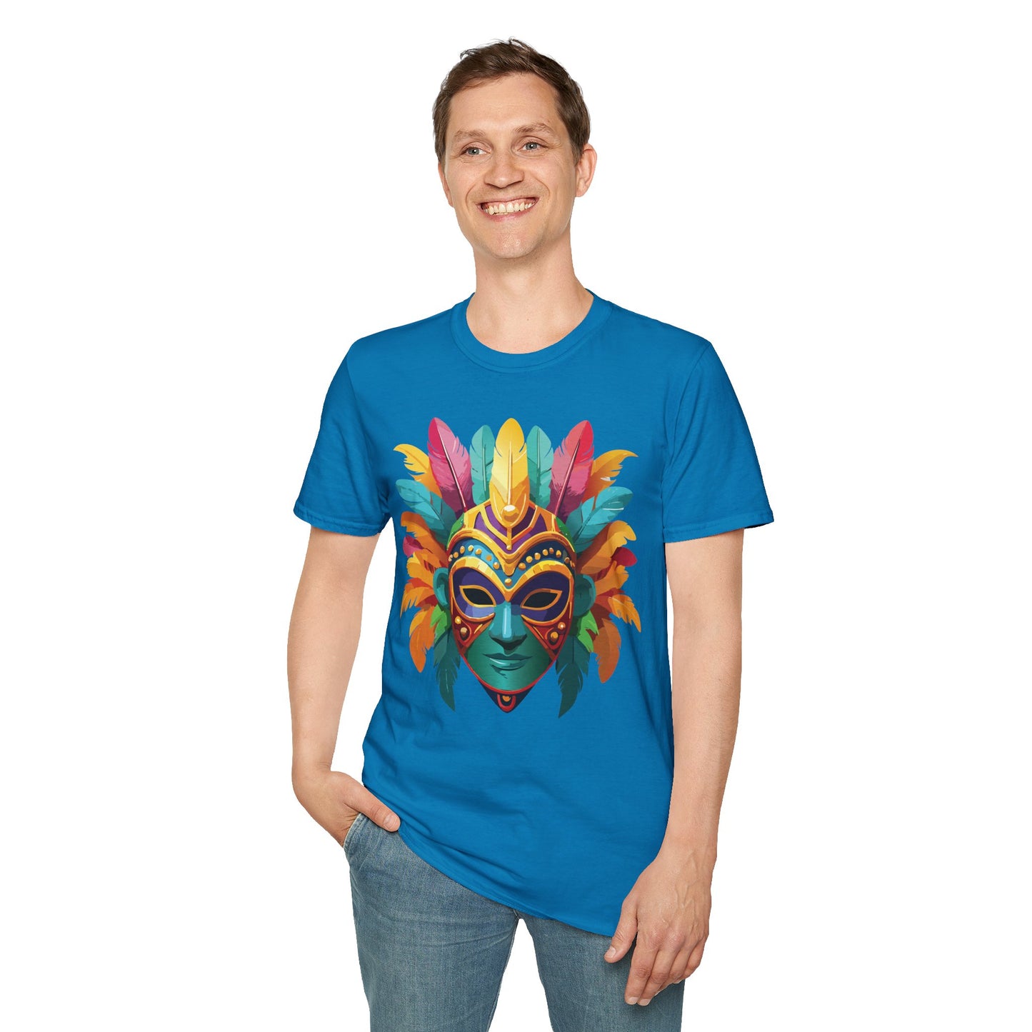 Mask Tee Shirt, Mask Shirt, Shirt with Mask, Masquerade Tees